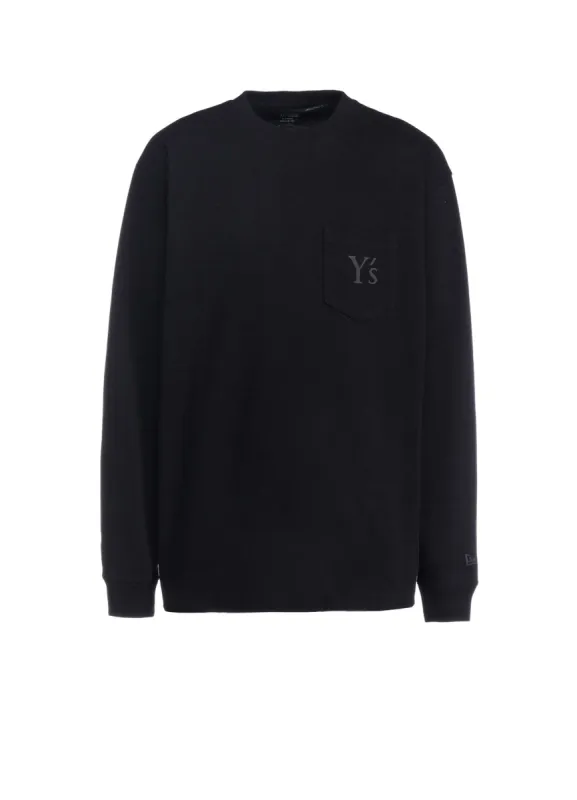 Y's × New Era LONG SLEEVE COTTON POCKET TEE sold by Yohji Yamamoto
