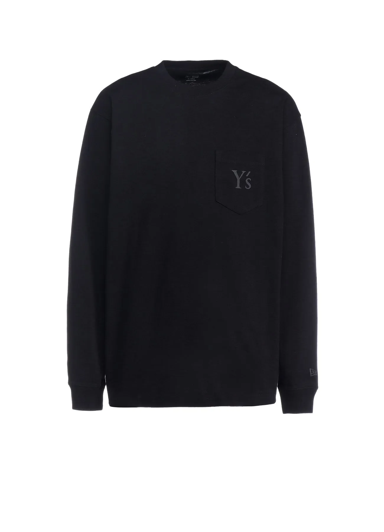 Y's × New Era LONG SLEEVE COTTON POCKET TEE sold by Yohji Yamamoto