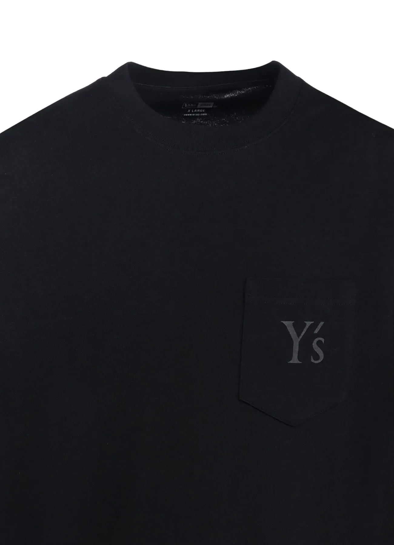 Y's × New Era LONG SLEEVE COTTON POCKET TEE sold by Yohji Yamamoto product image thumbnail 5