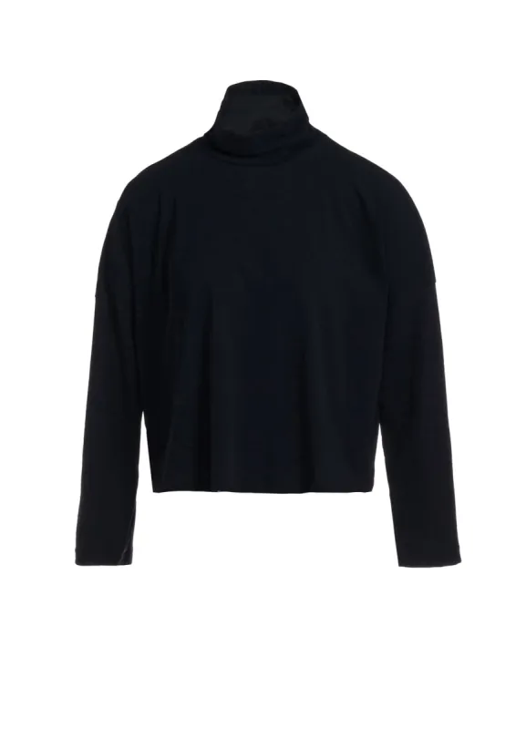 40/-HARD TWIST JERSEY SHORT HIGH NECK T sold by Yohji Yamamoto