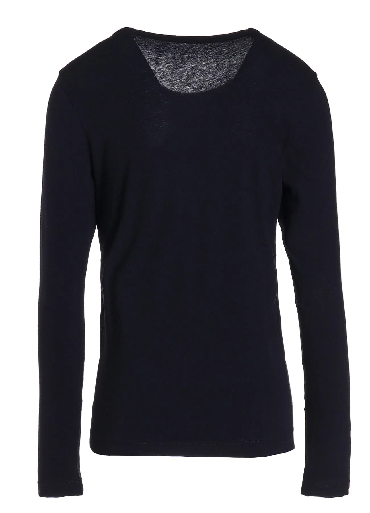 40/-HARD TWIST JERSEY ROUND NECK LONG SLEEVE T sold by Yohji Yamamoto product image thumbnail 4