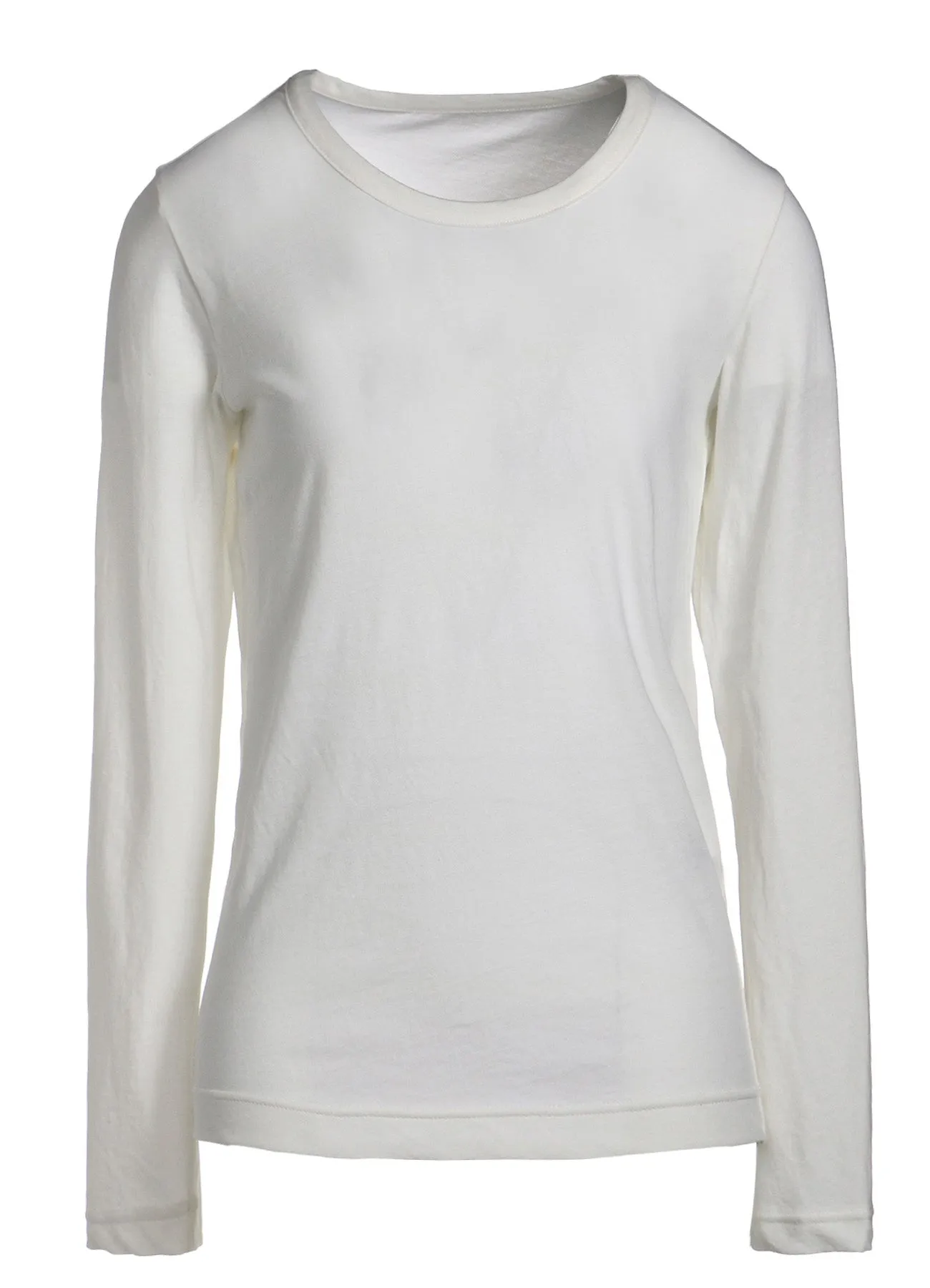 40/-HARD TWIST JERSEY ROUND NECK LONG SLEEVE T sold by Yohji Yamamoto product image thumbnail 2