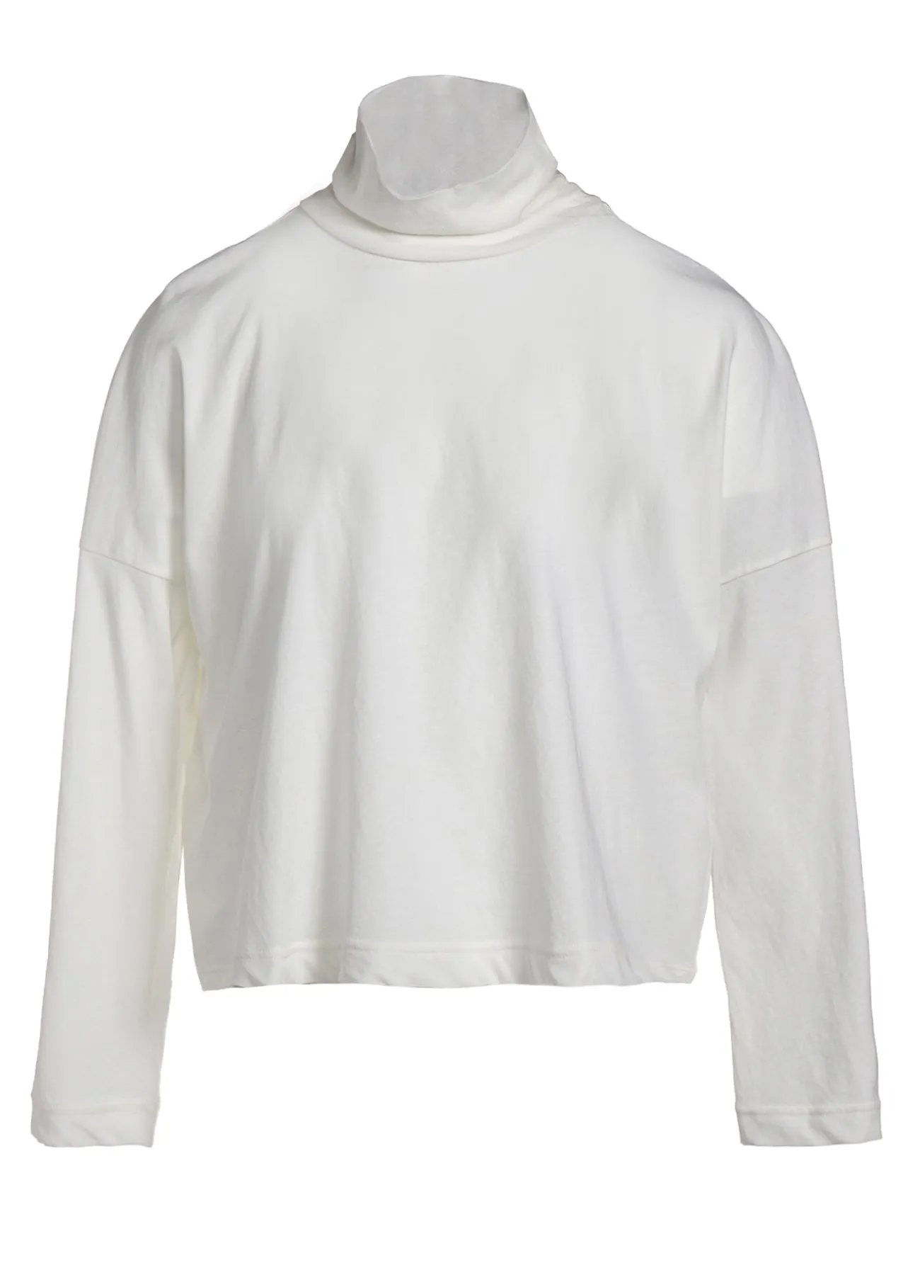 40/-HARD TWIST JERSEY SHORT HIGH NECK T sold by Yohji Yamamoto product image thumbnail 2