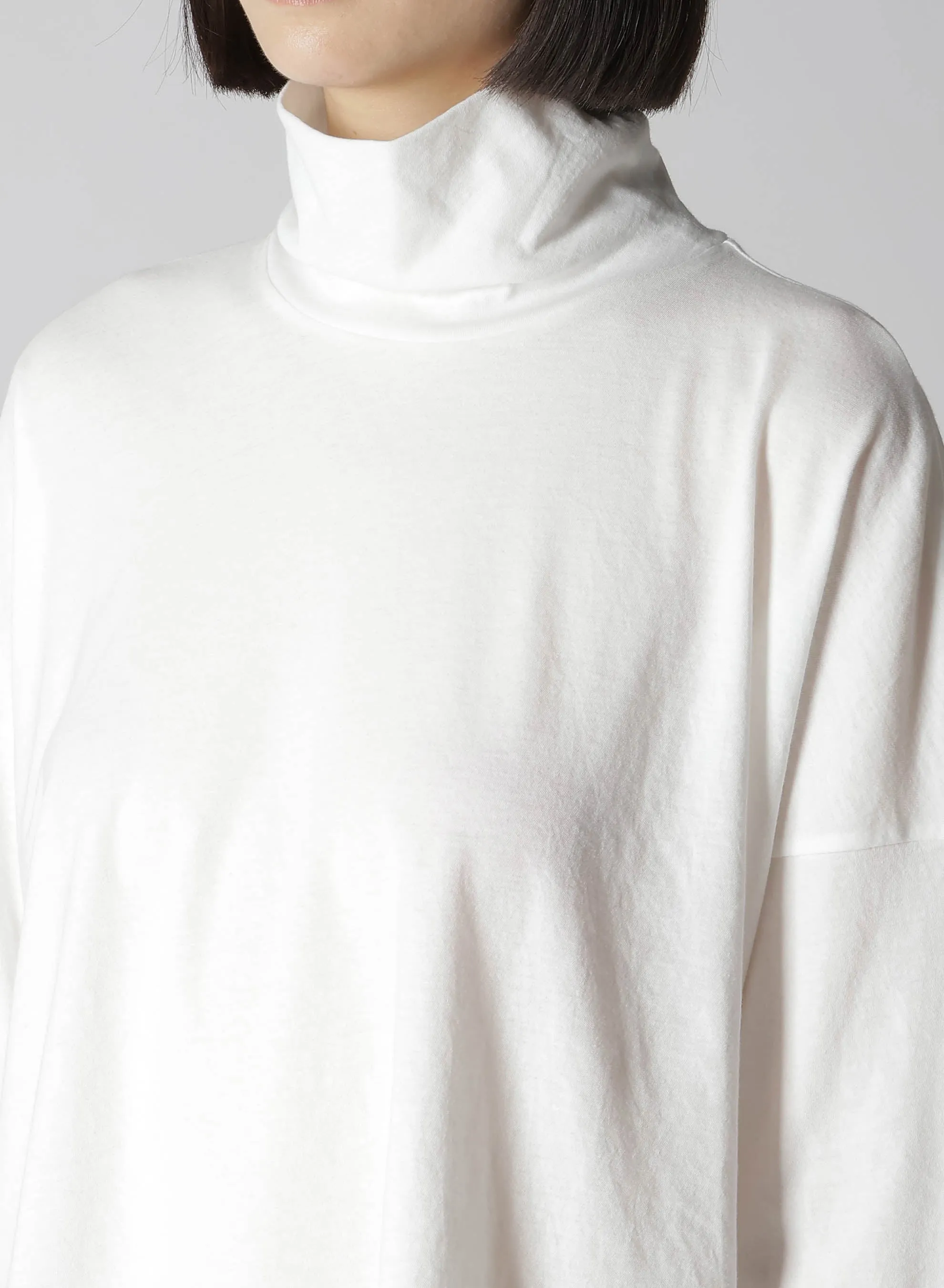 40/-HARD TWIST JERSEY SHORT HIGH NECK T sold by Yohji Yamamoto product image thumbnail 5