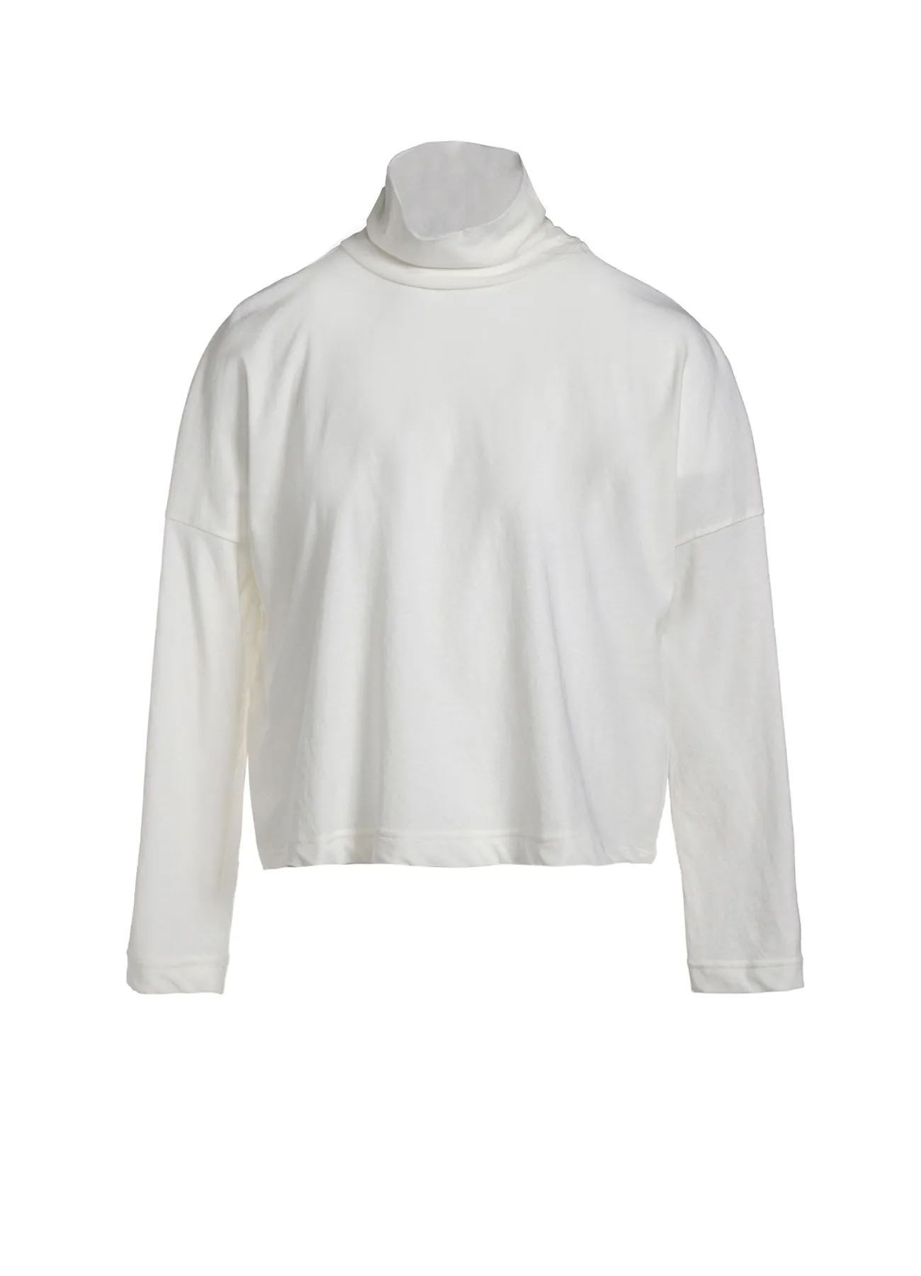 40/-HARD TWIST JERSEY SHORT HIGH NECK T sold by Yohji Yamamoto