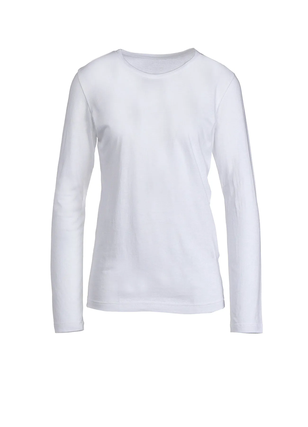 40/-SOFT JERSEY ROUND NECK LONG SLEEVE T sold by Yohji Yamamoto