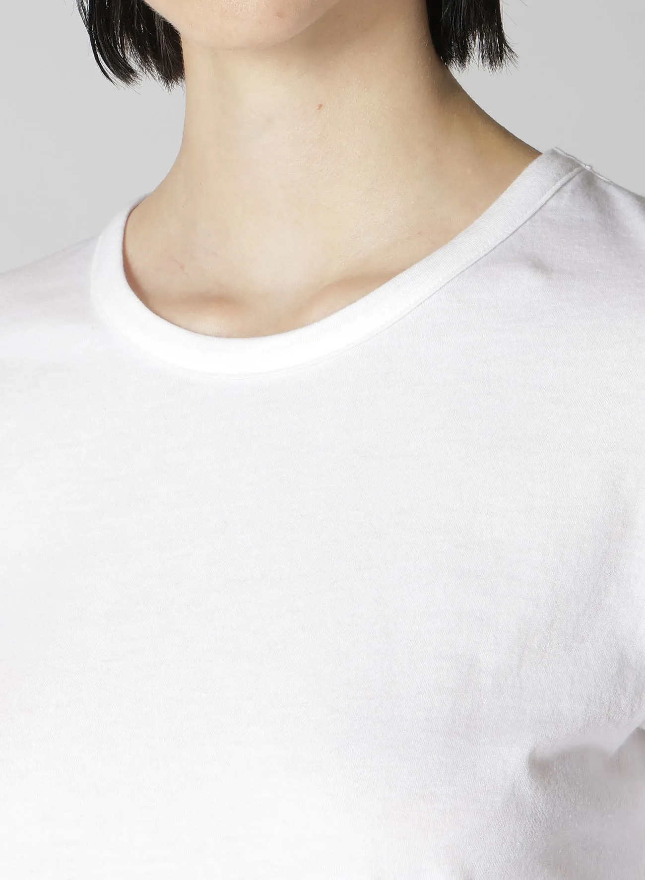 40/-SOFT JERSEY ROUND NECK LONG SLEEVE T sold by Yohji Yamamoto product image thumbnail 5