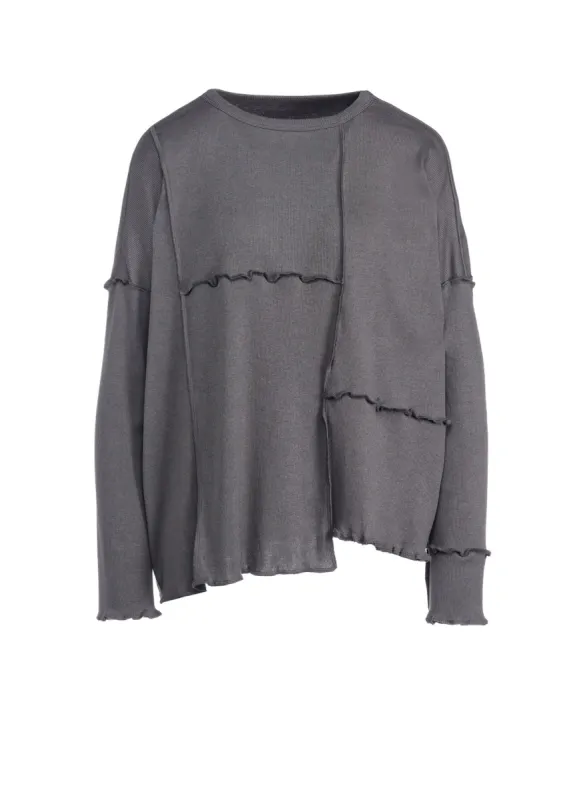 C/Ry RIB PATCHWORK WIDE PULLOVER sold by Yohji Yamamoto