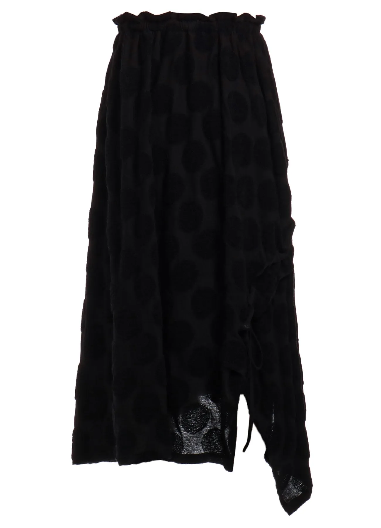 POLKA DOT PILE JQ SHIRRING SKIRT sold by Yohji Yamamoto product image thumbnail 4