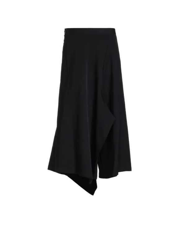 WOOL GABARDINE KA-RIGHT SIDE DOUBLE SKIRT PANTS sold by Yohji Yamamoto