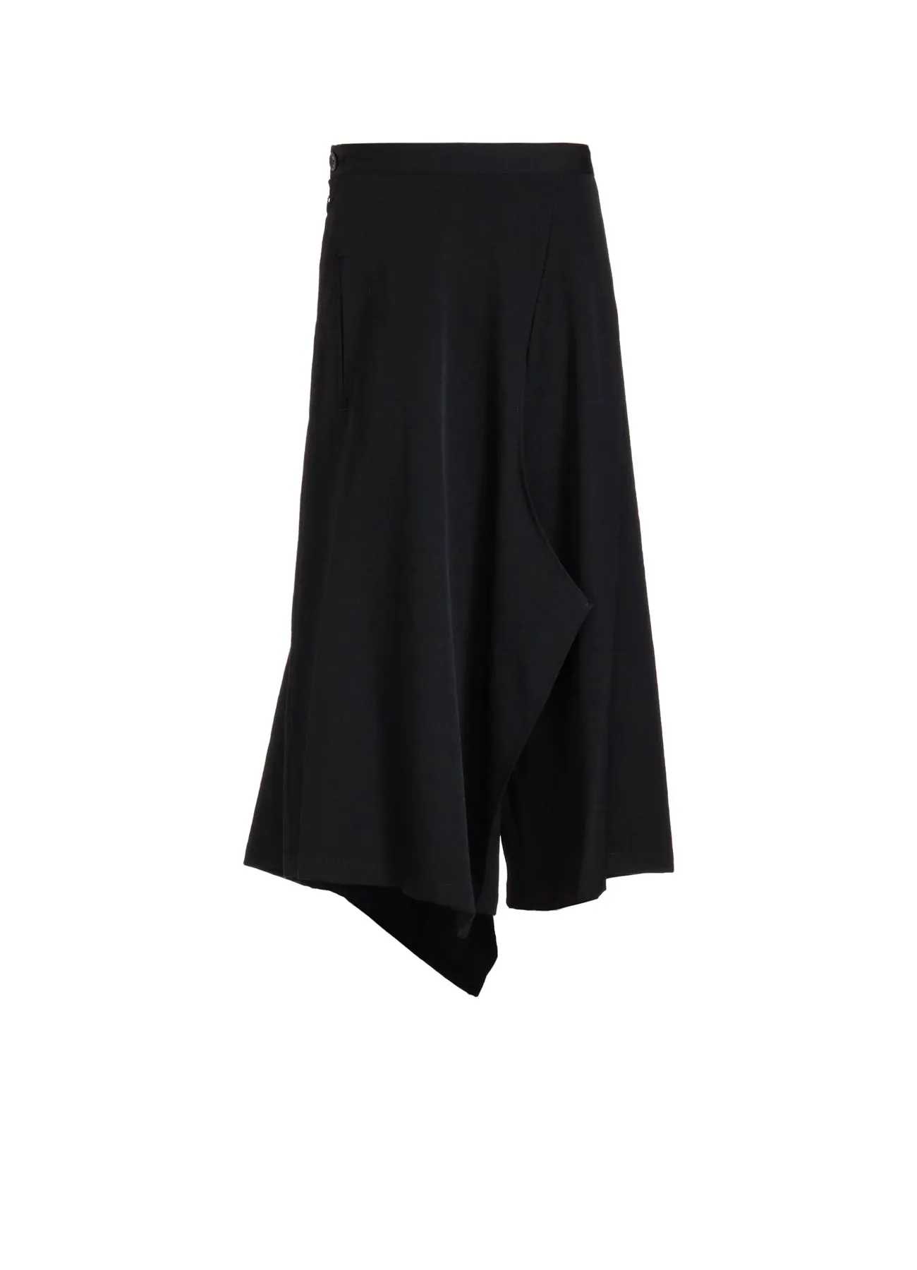 WOOL GABARDINE KA-RIGHT SIDE DOUBLE SKIRT PANTS sold by Yohji Yamamoto
