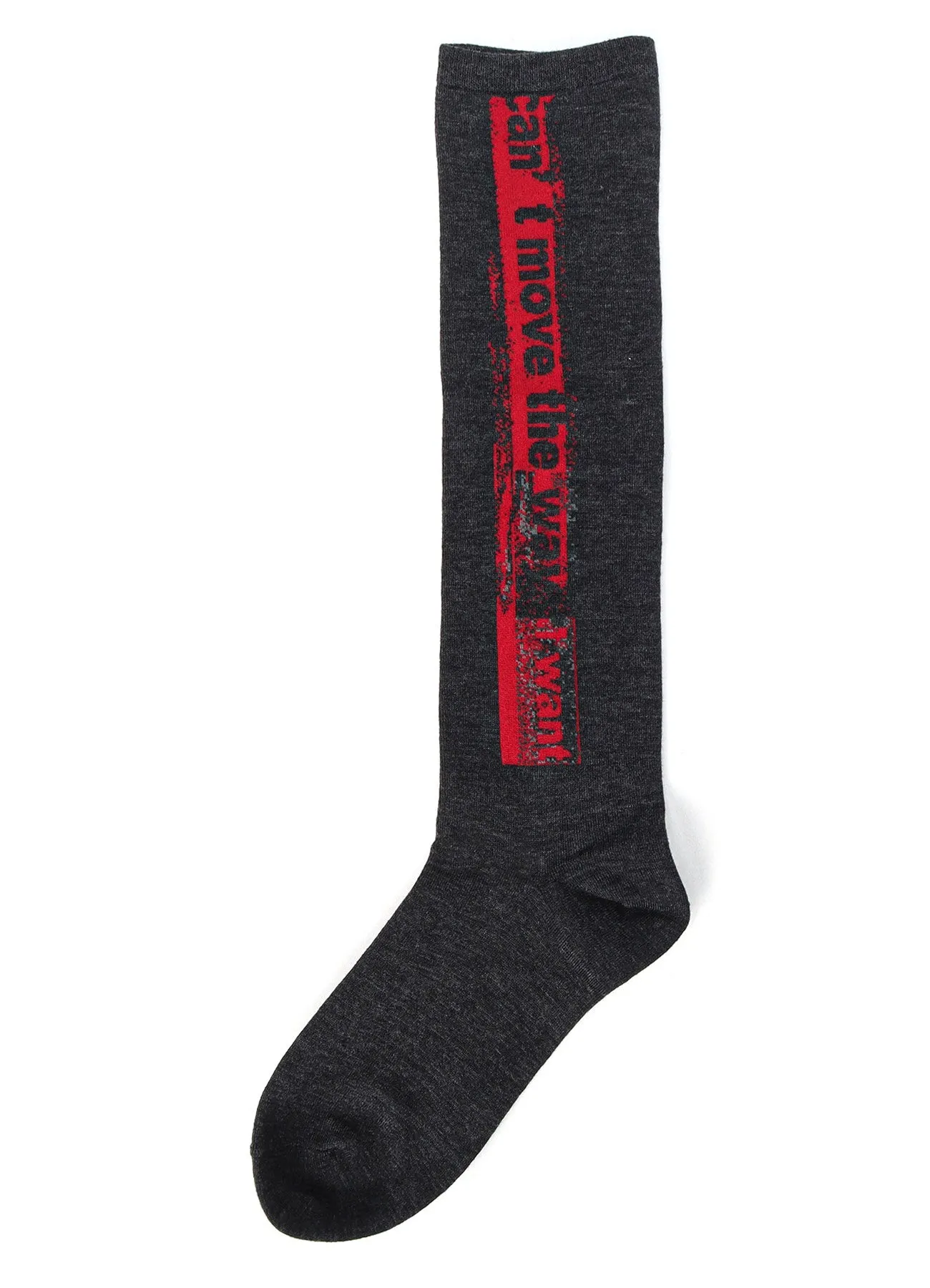 MESSAGE DESIGN JQ HIGH SOCKS sold by Yohji Yamamoto product image thumbnail 4