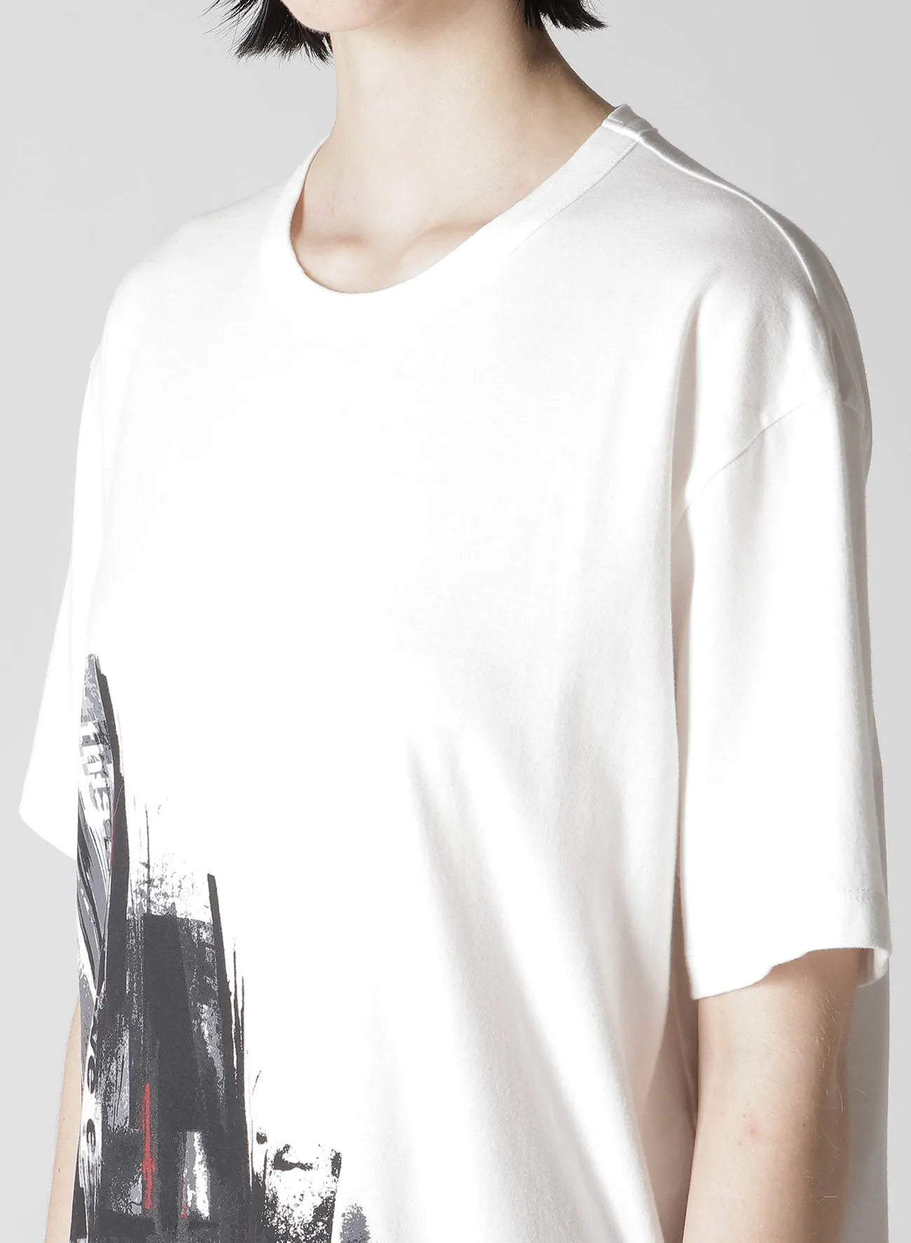 MESSAGE + FEMALE PRINT ROUND NECK HALF SLEEVE T sold by Yohji Yamamoto product image thumbnail 5
