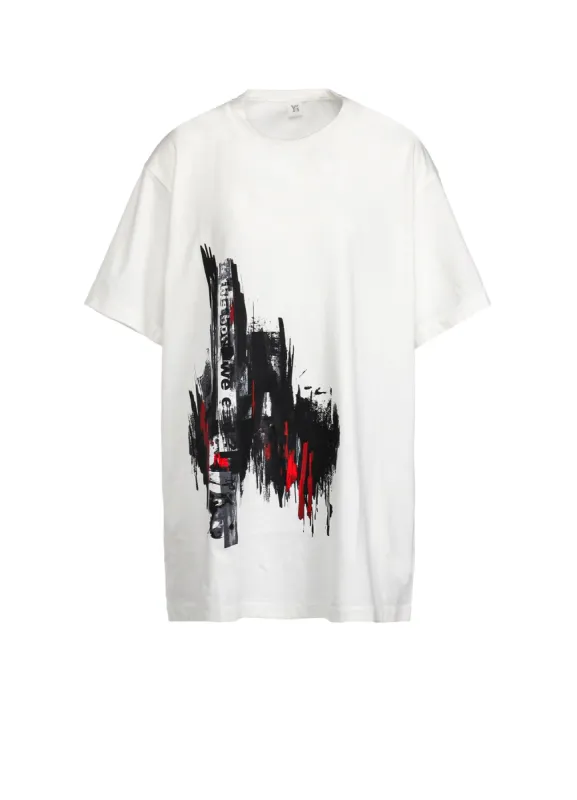 MESSAGE + FEMALE PRINT ROUND NECK HALF SLEEVE T sold by Yohji Yamamoto