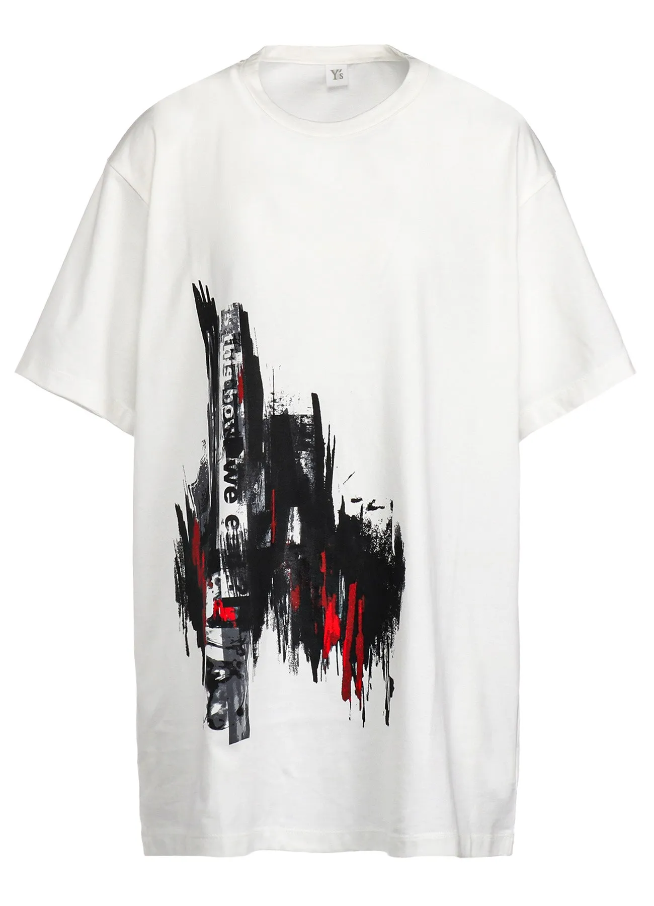 MESSAGE + FEMALE PRINT ROUND NECK HALF SLEEVE T sold by Yohji Yamamoto product image thumbnail 2