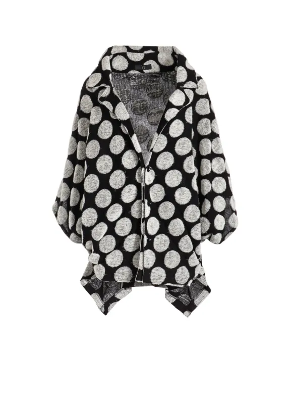POLKA DOT PILE JQ CARDIGAN JACKET sold by Yohji Yamamoto