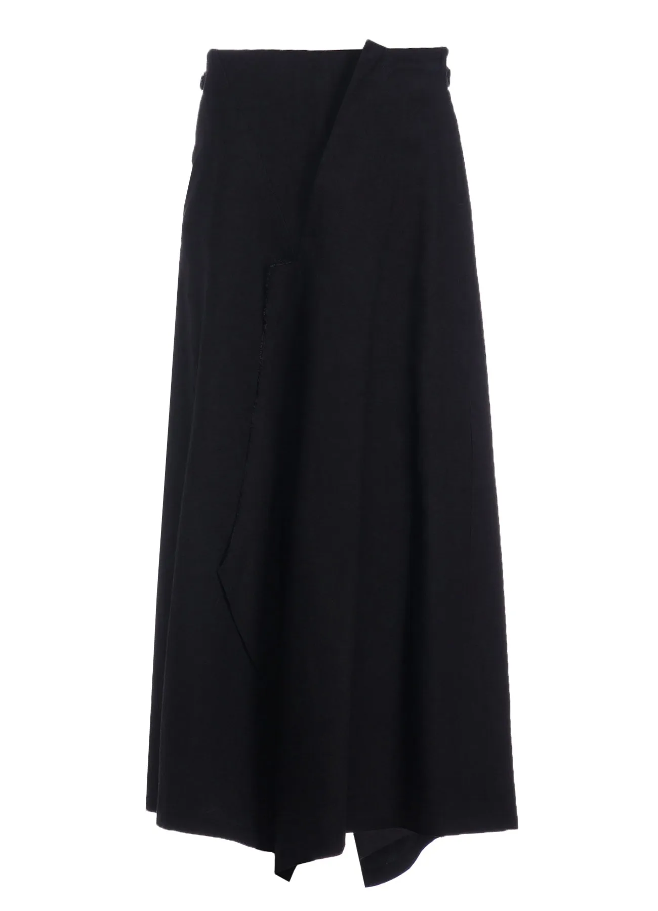 TWILL GARMENT WASH LEFT SIDE PATCH SKIRT PANTS sold by Yohji Yamamoto product image thumbnail 2