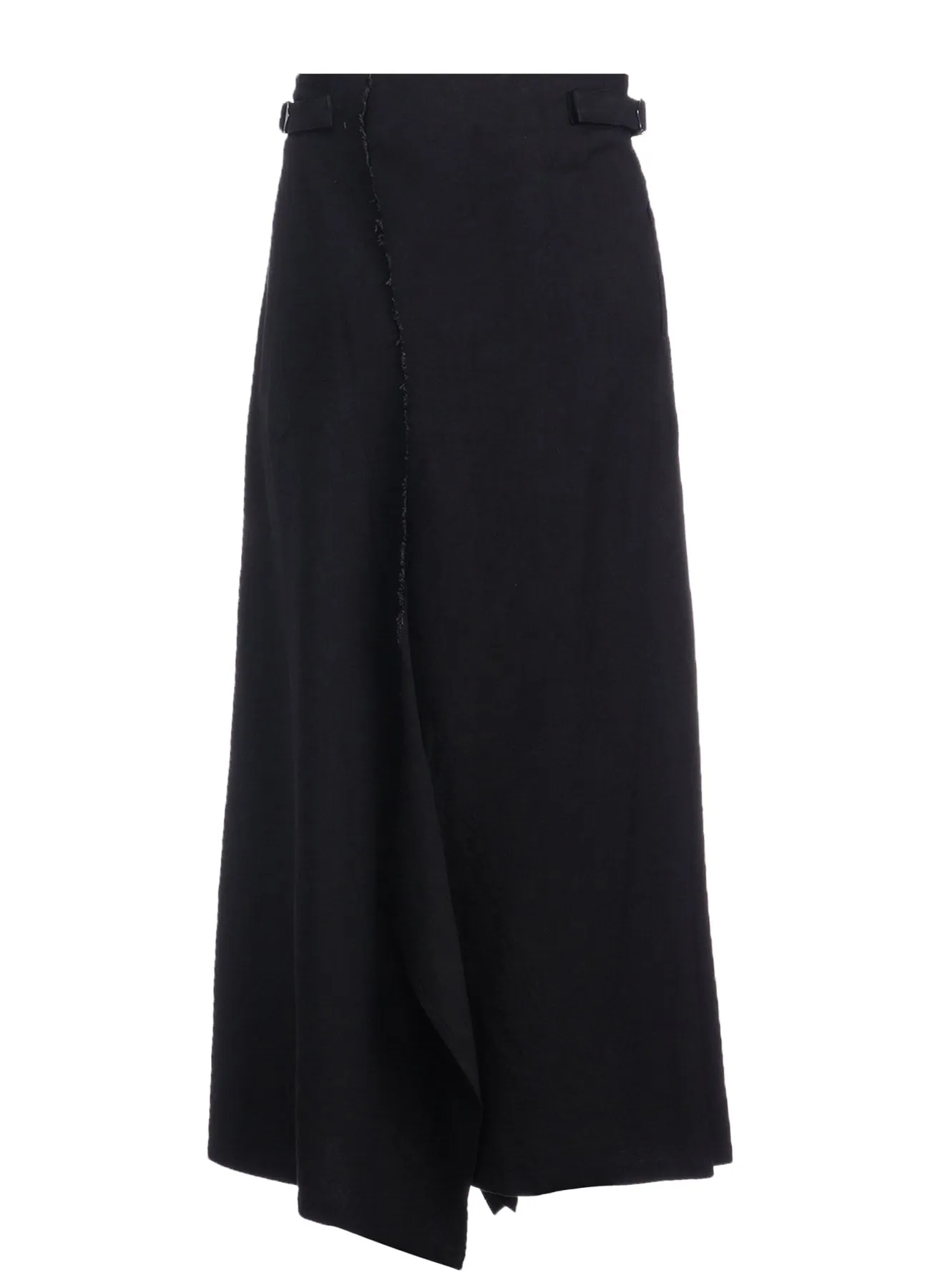 TWILL GARMENT WASH LEFT SIDE PATCH SKIRT PANTS sold by Yohji Yamamoto product image thumbnail 4