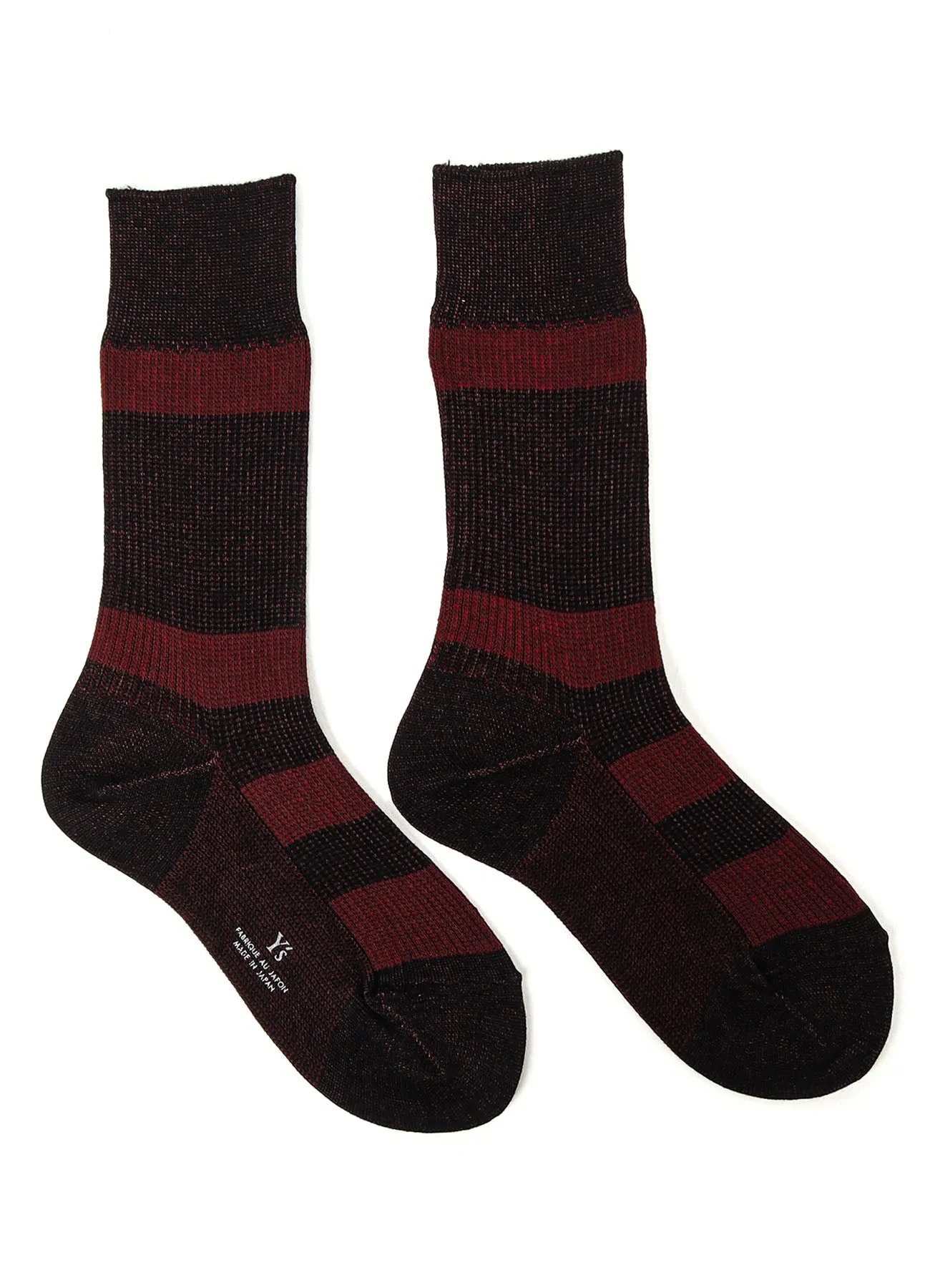 MIX RIB STRIPE SOCKS sold by Yohji Yamamoto product image thumbnail 3