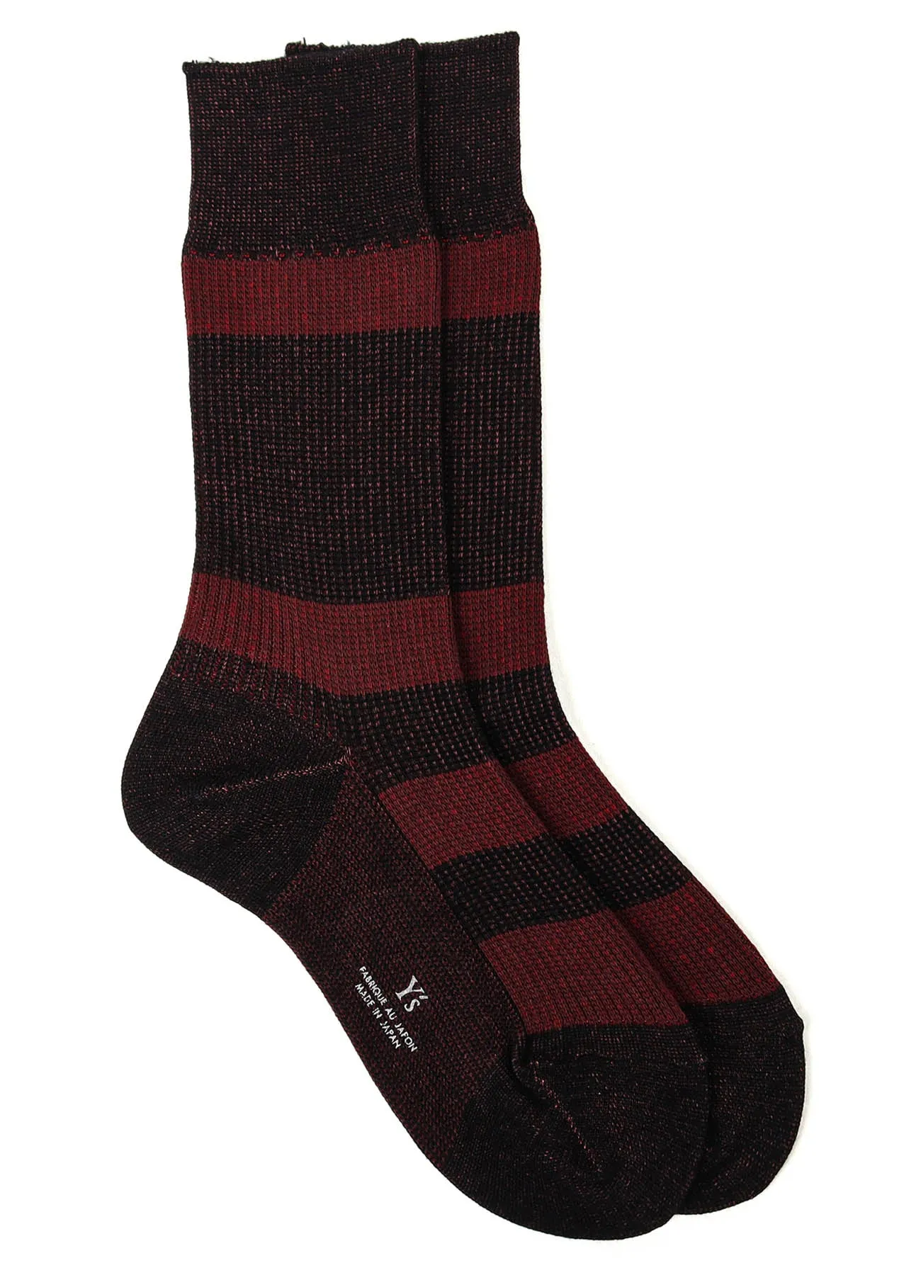 MIX RIB STRIPE SOCKS sold by Yohji Yamamoto product image thumbnail 2