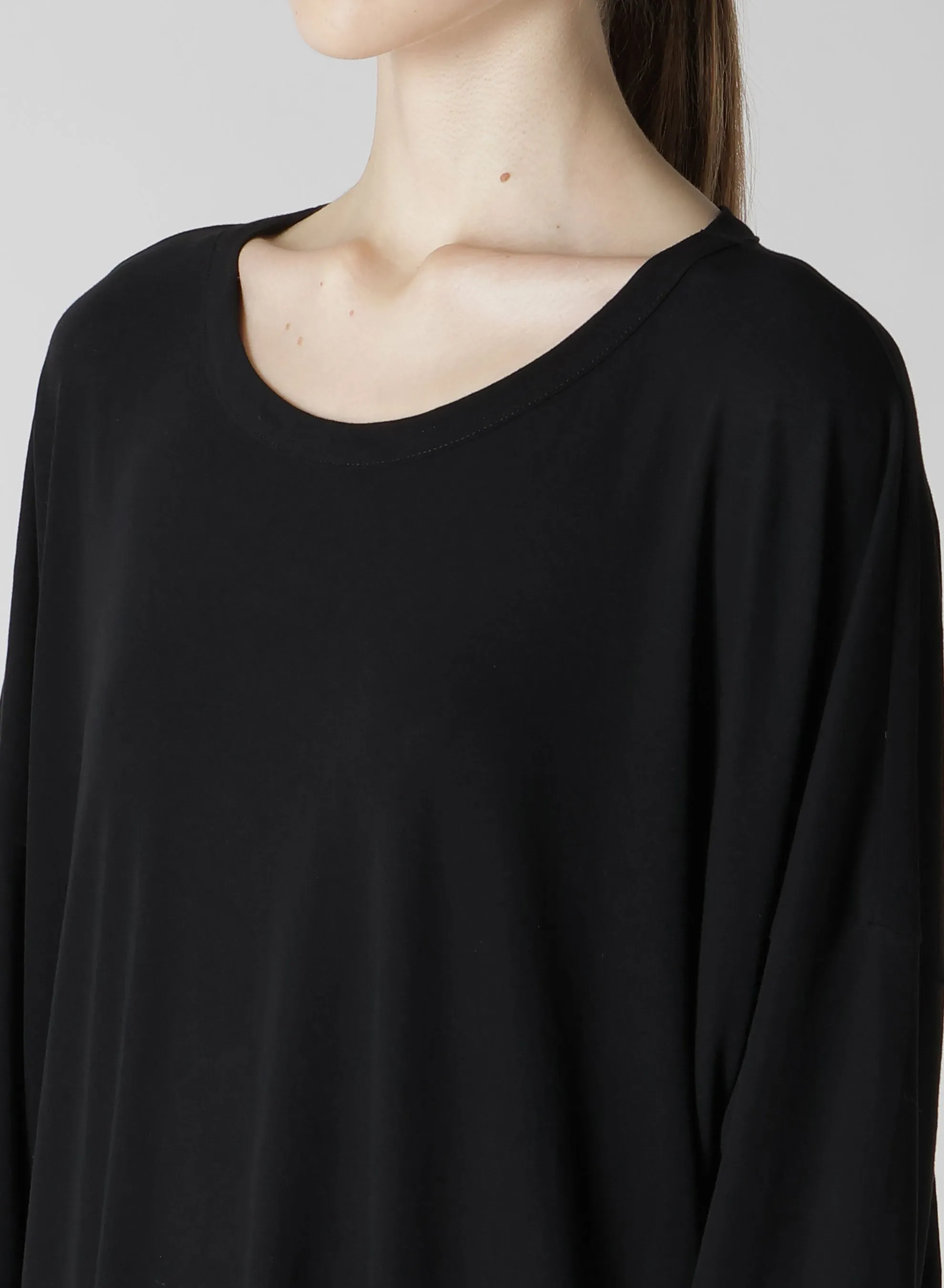 40/-HARD TWIST JERSEY ROUND NECK BIG T-SHIRT OP sold by Yohji Yamamoto product image thumbnail 5