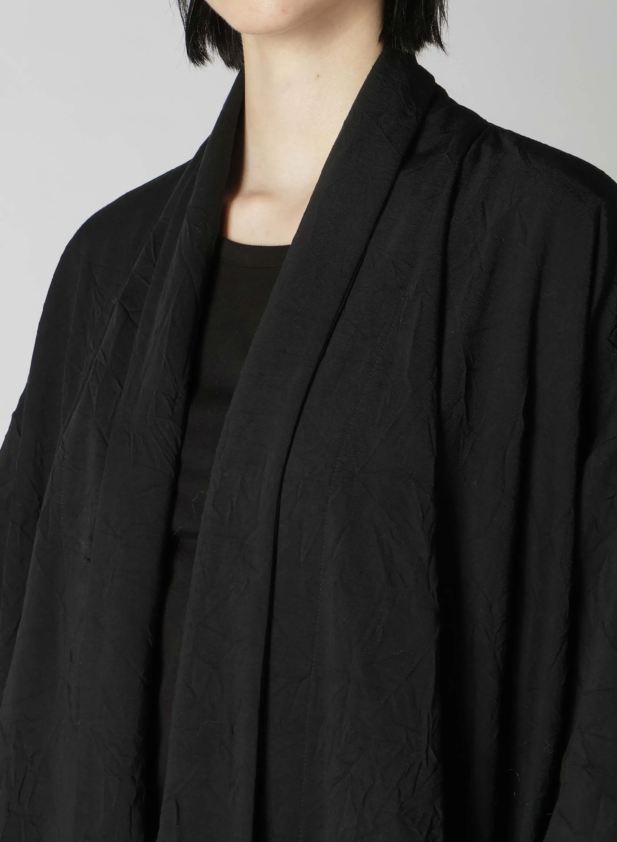 80/-C/Pe PONTE FRONT DRAPE CARDIGAN sold by Yohji Yamamoto product image thumbnail 5
