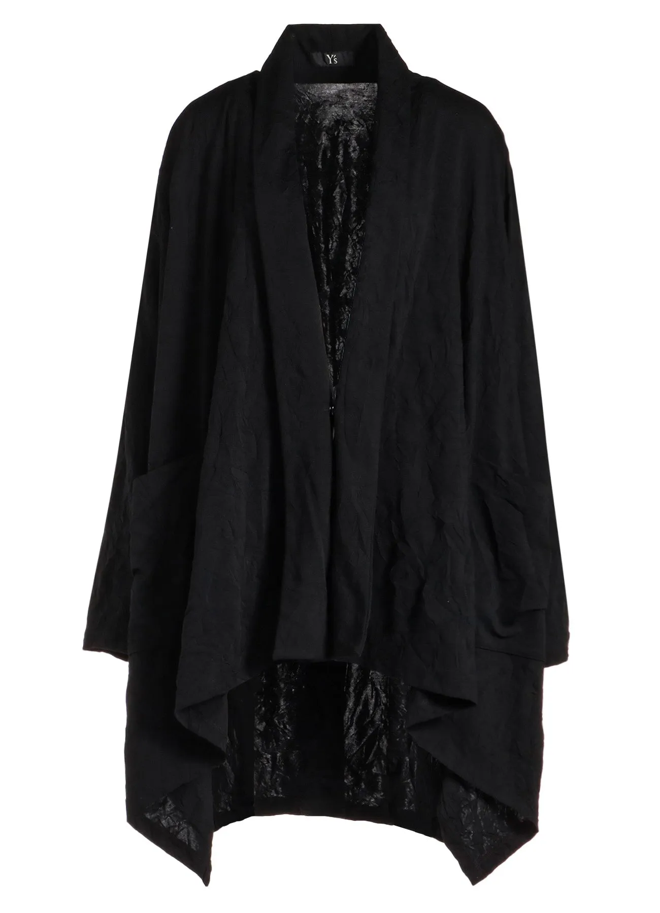 80/-C/Pe PONTE FRONT DRAPE CARDIGAN sold by Yohji Yamamoto product image thumbnail 2