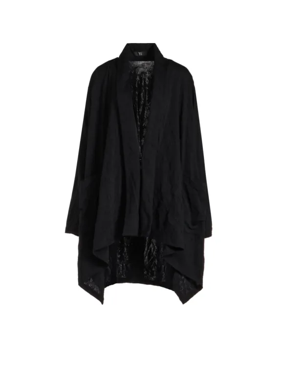 80/-C/Pe PONTE FRONT DRAPE CARDIGAN made by Yohji Yamamoto