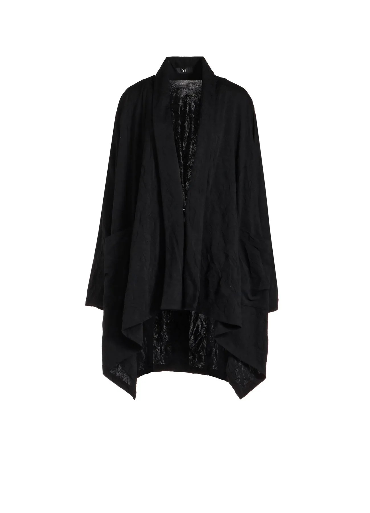 80/-C/Pe PONTE FRONT DRAPE CARDIGAN sold by Yohji Yamamoto