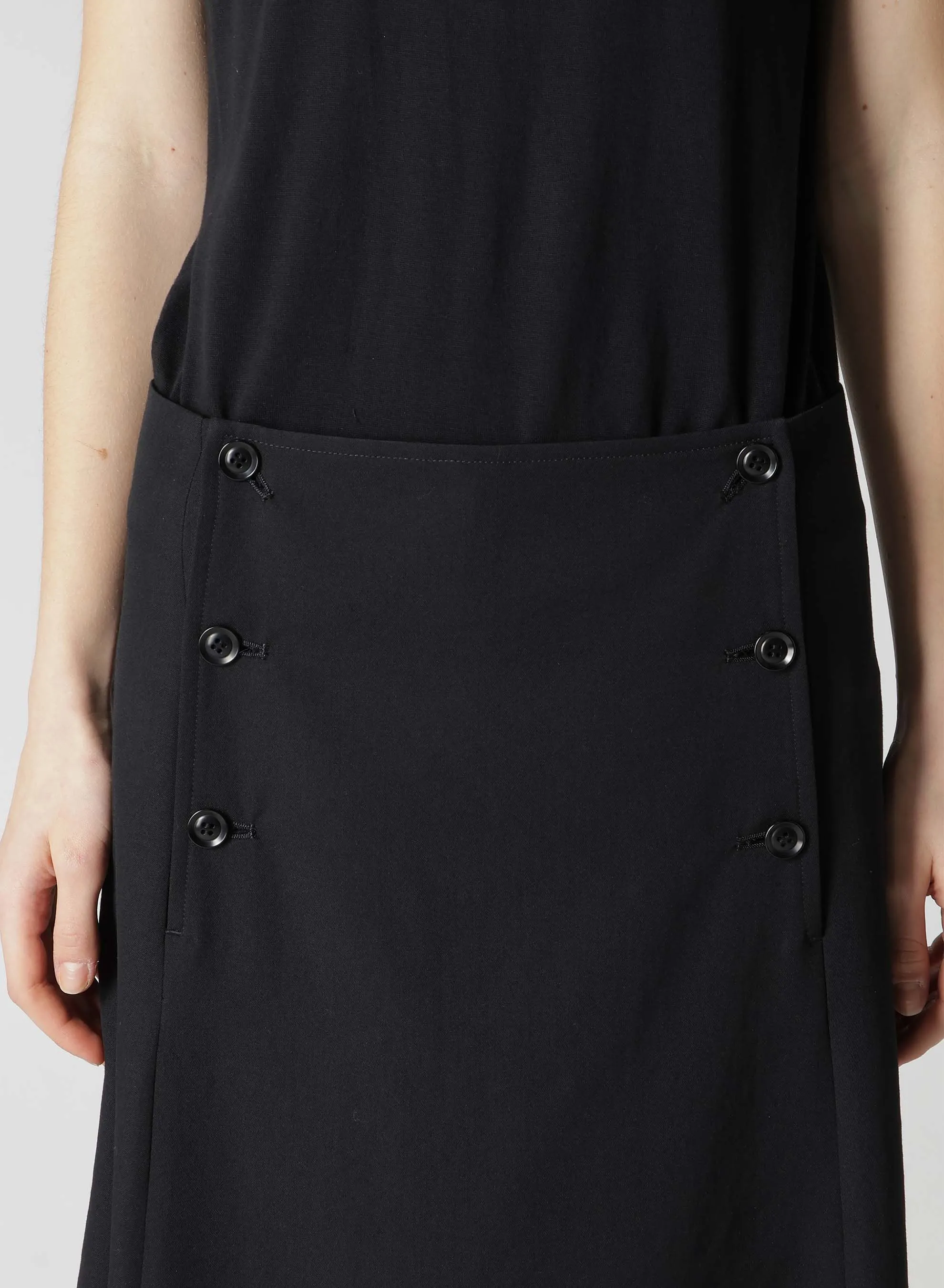 WOOL GABARDINE BACK LACE UP SAILOR SKIRT sold by Yohji Yamamoto product image thumbnail 5