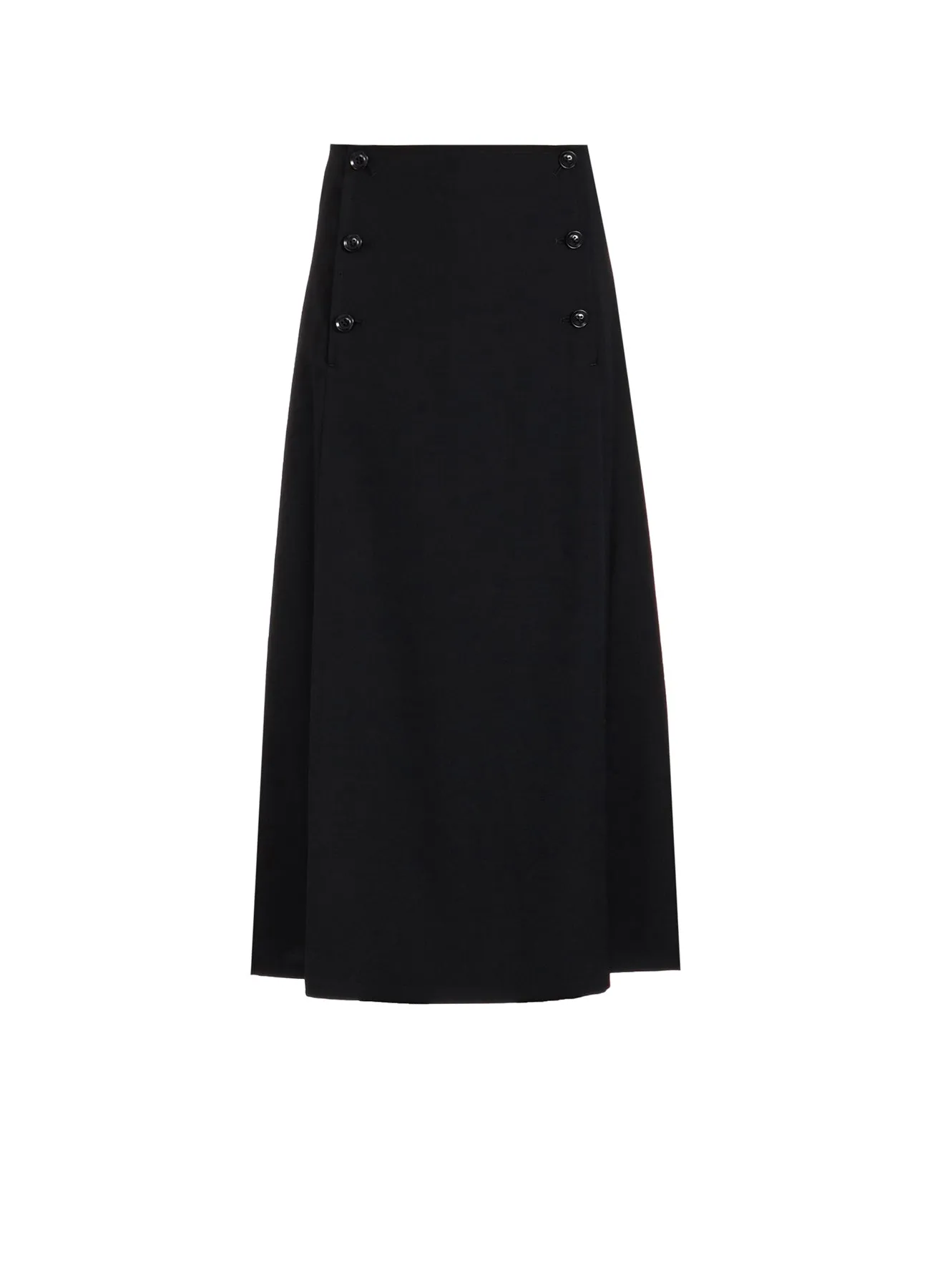 WOOL GABARDINE BACK LACE UP SAILOR SKIRT sold by Yohji Yamamoto