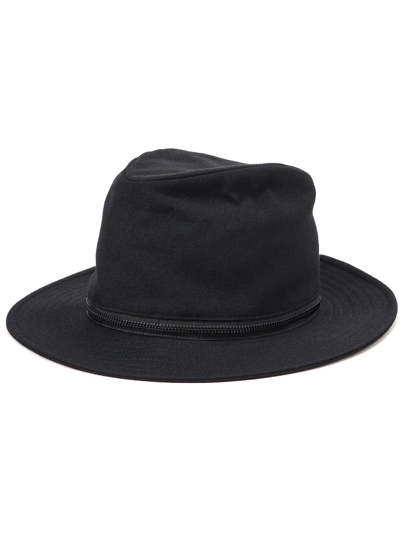 W SERGE FEDORA HAT sold by Yohji Yamamoto product image thumbnail 2