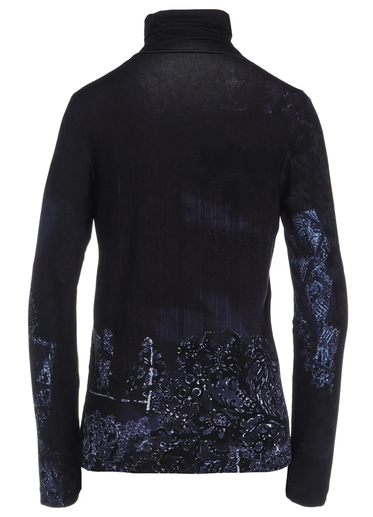 40/-RY JERSEY LACE DESIGN P HIGH NECK LONG SLEEVE T sold by Yohji Yamamoto product image thumbnail 3