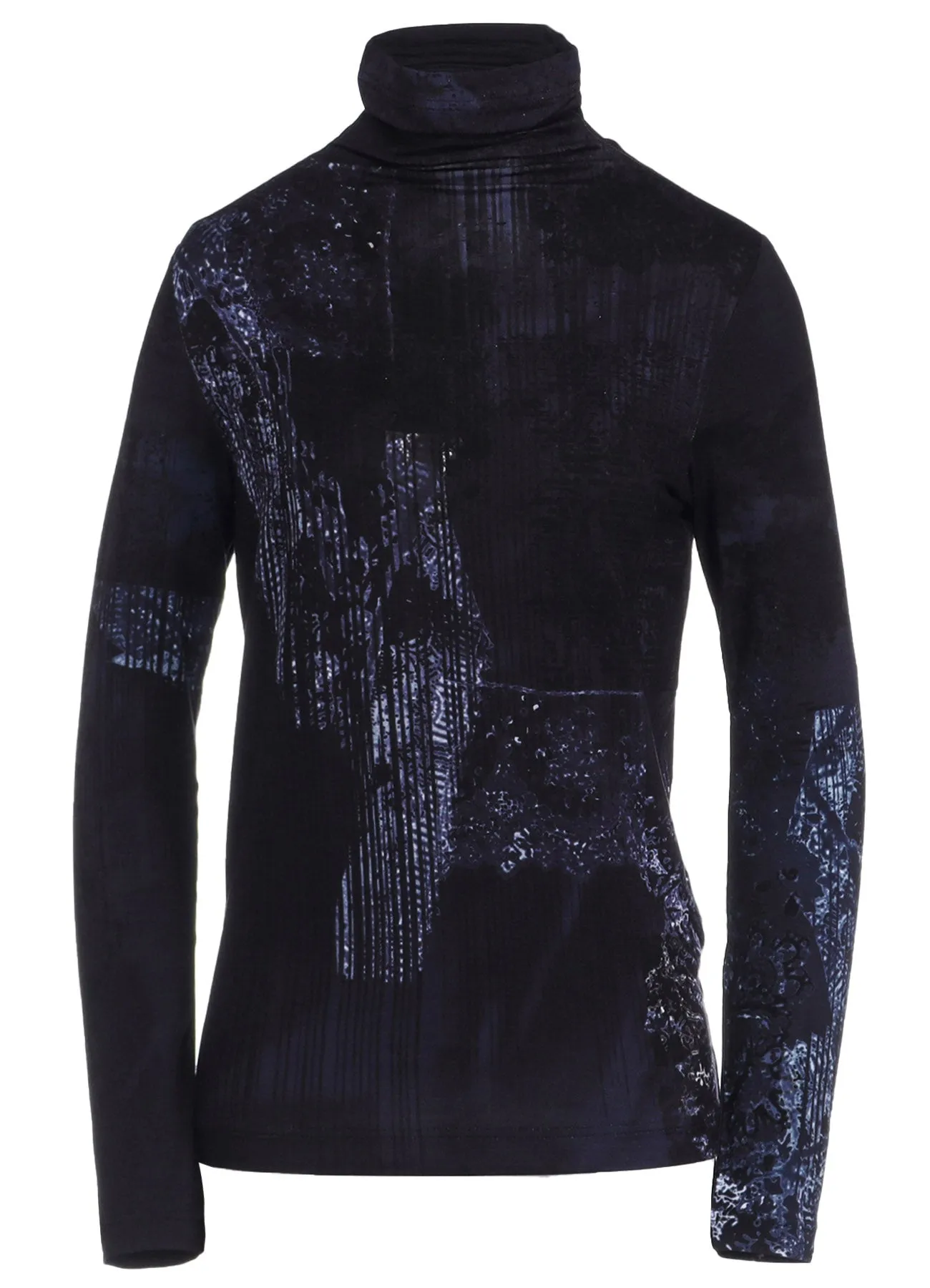 40/-RY JERSEY LACE DESIGN P HIGH NECK LONG SLEEVE T sold by Yohji Yamamoto product image thumbnail 2