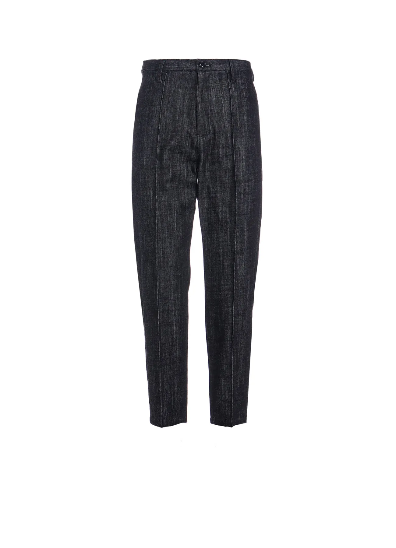 8OZ SOFT DENIM PIN TUCKED SLIM PANTS sold by Yohji Yamamoto