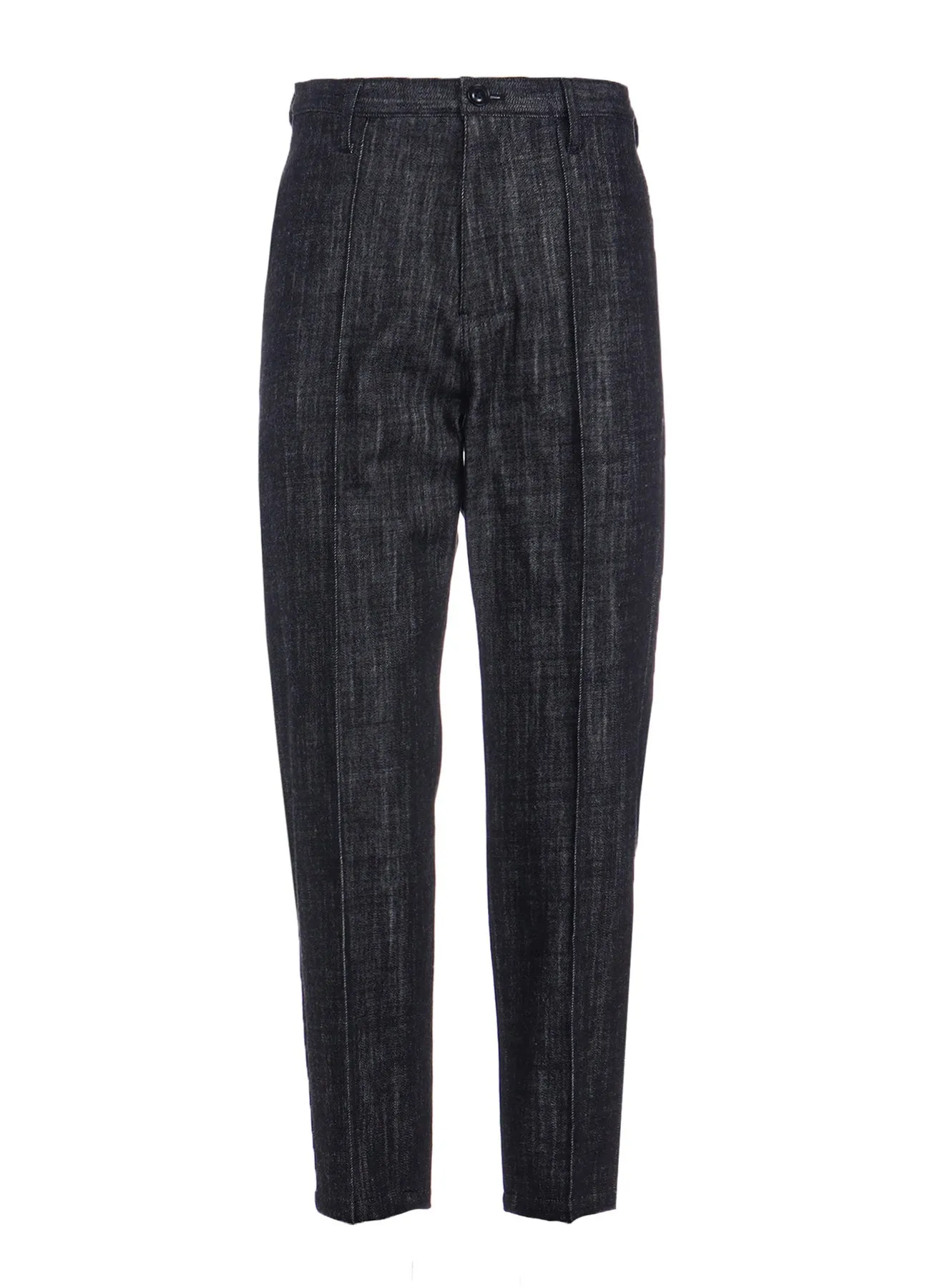 8OZ SOFT DENIM PIN TUCKED SLIM PANTS sold by Yohji Yamamoto product image thumbnail 2