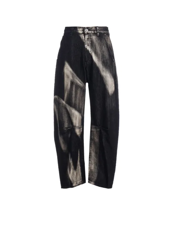 C/ SPOTTED DENIM GUSSET WIDE PANTS sold by Yohji Yamamoto
