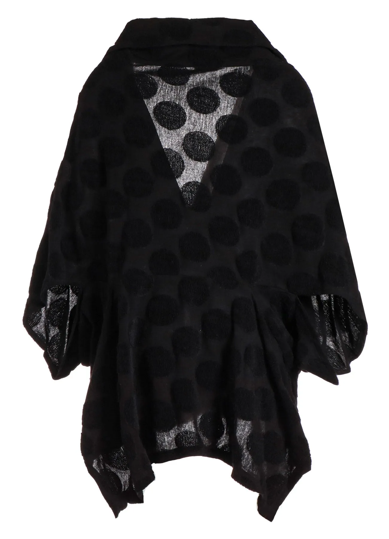 POLKA DOT PILE JQ CARDIGAN JACKET sold by Yohji Yamamoto product image thumbnail 3