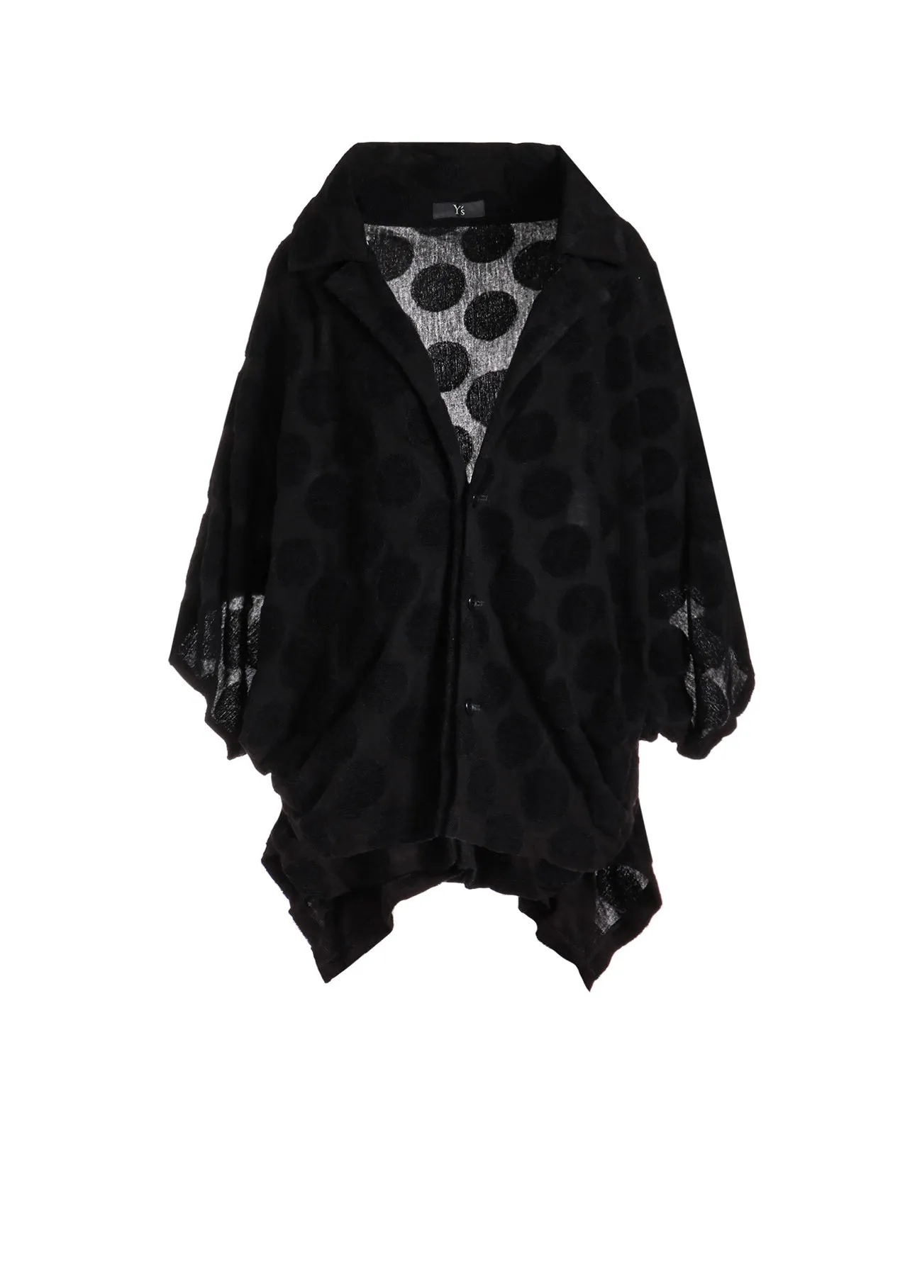 POLKA DOT PILE JQ CARDIGAN JACKET sold by Yohji Yamamoto