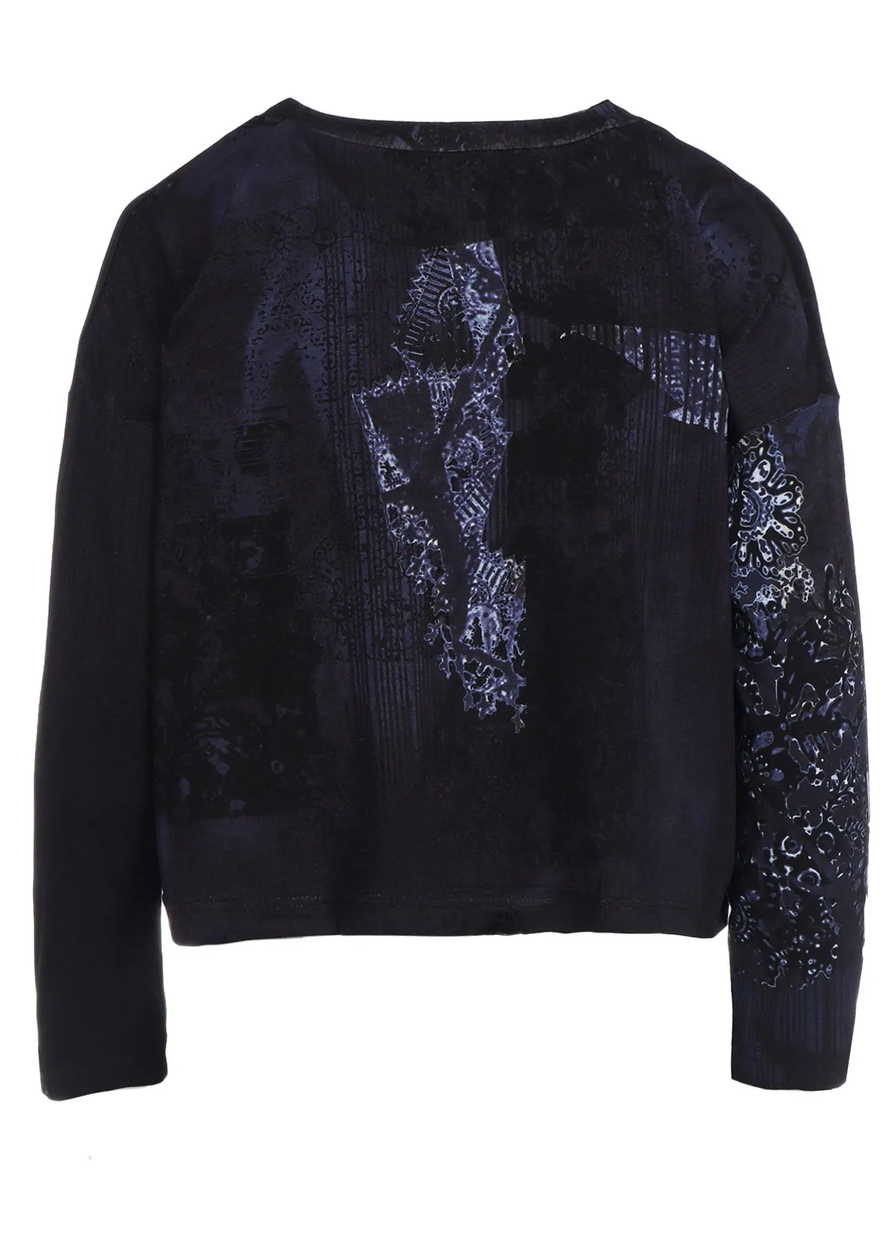 40/-RY JERSEY LACE DESIGN P ROUND NECK SHORT T sold by Yohji Yamamoto product image thumbnail 4