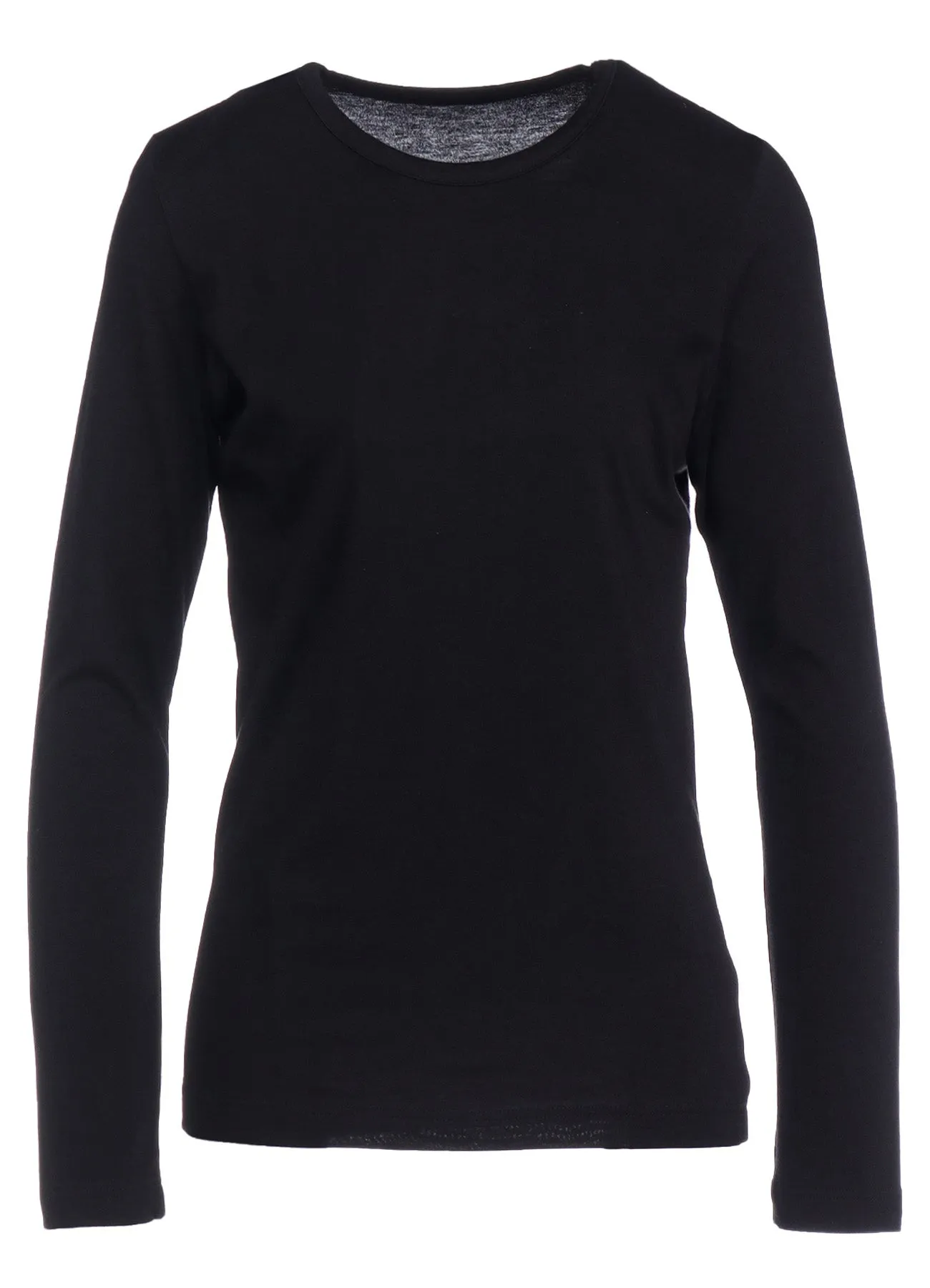 40/-SOFT JERSEY ROUND NECK LONG SLEEVE T sold by Yohji Yamamoto product image thumbnail 2