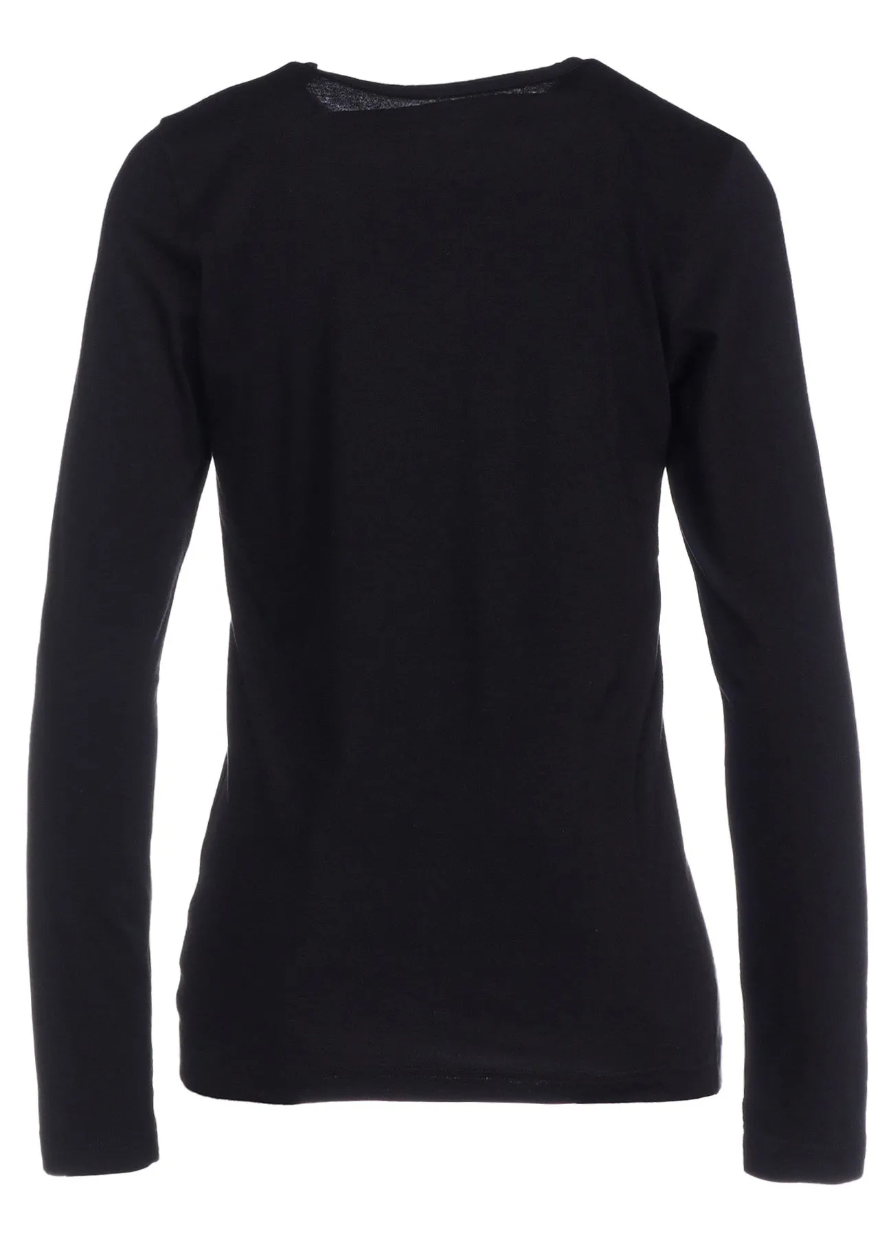 40/-SOFT JERSEY ROUND NECK LONG SLEEVE T sold by Yohji Yamamoto product image thumbnail 3