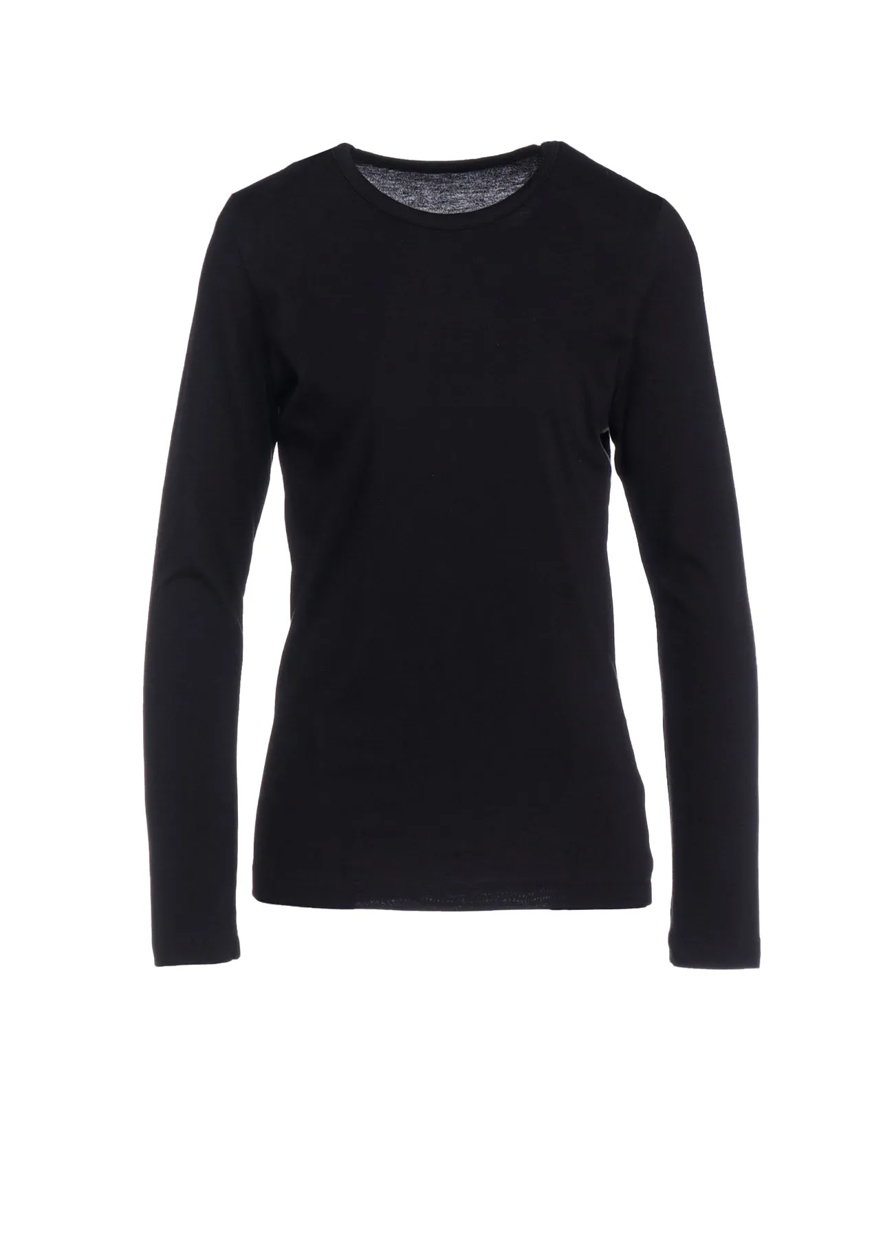 40/-SOFT JERSEY ROUND NECK LONG SLEEVE T sold by Yohji Yamamoto