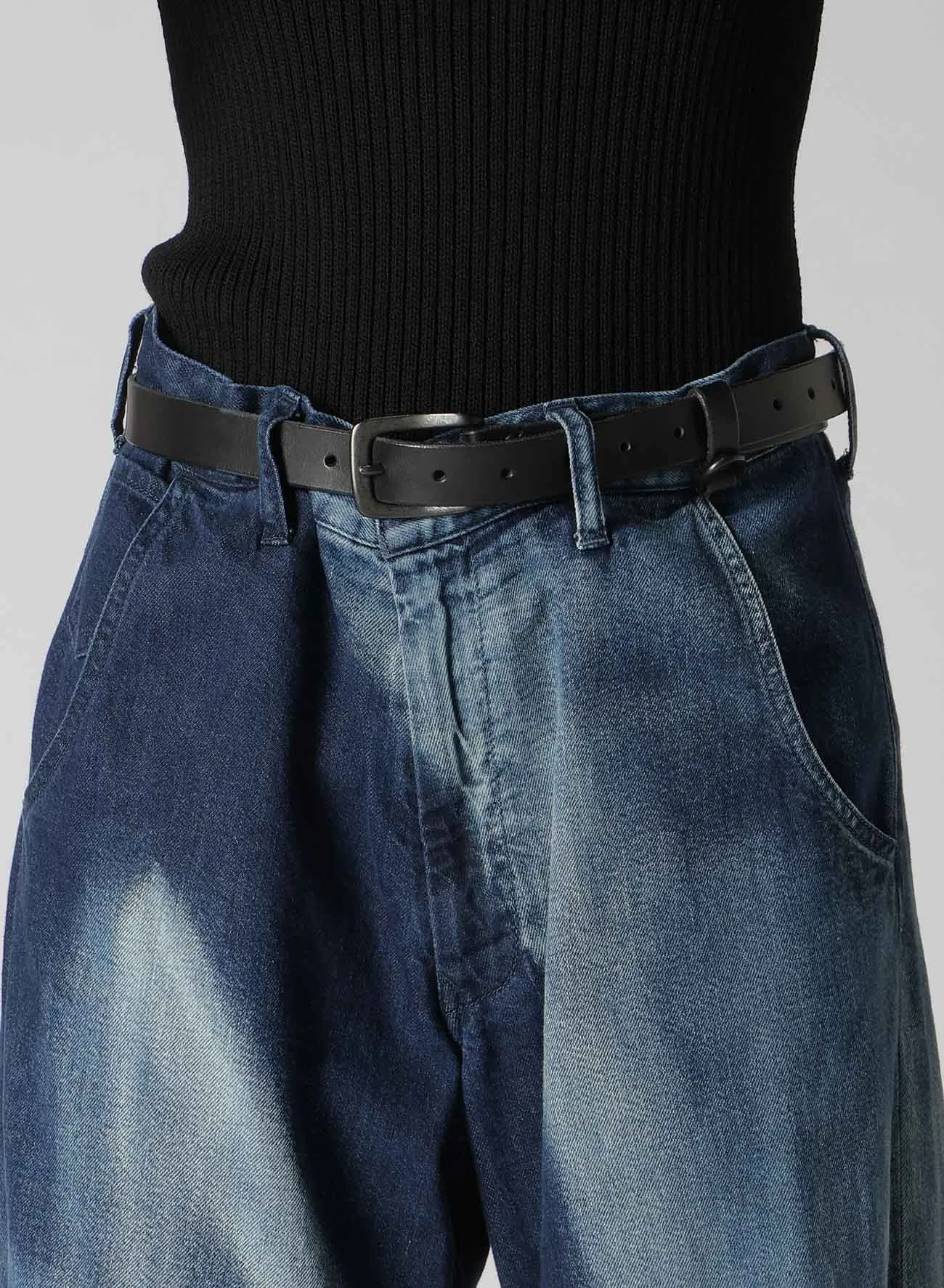 C/ SPOTTED DENIM GUSSET WIDE PANTS sold by Yohji Yamamoto product image thumbnail 5