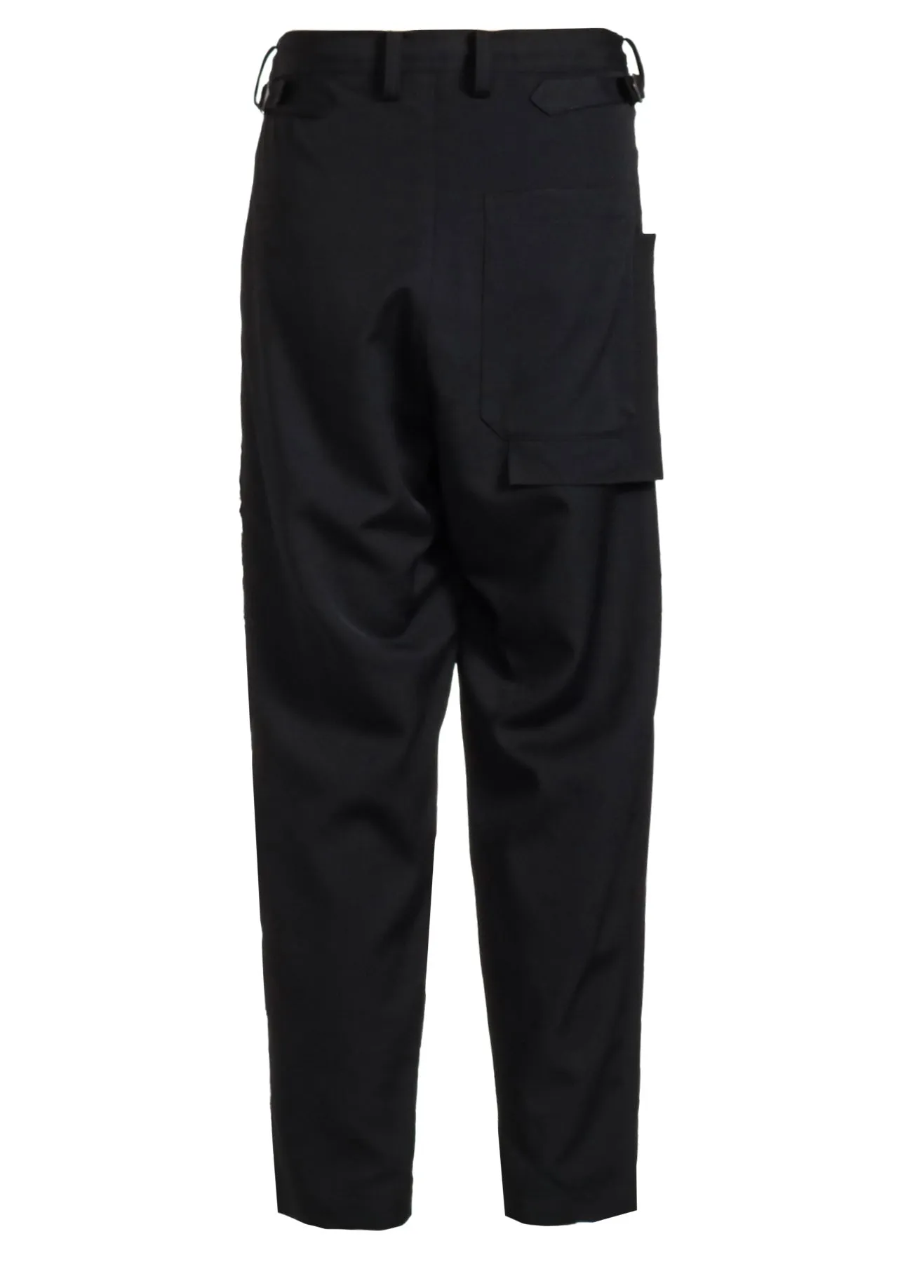 WOOL GABARDINE LEFT SIDE LINED PANTS sold by Yohji Yamamoto product image thumbnail 3