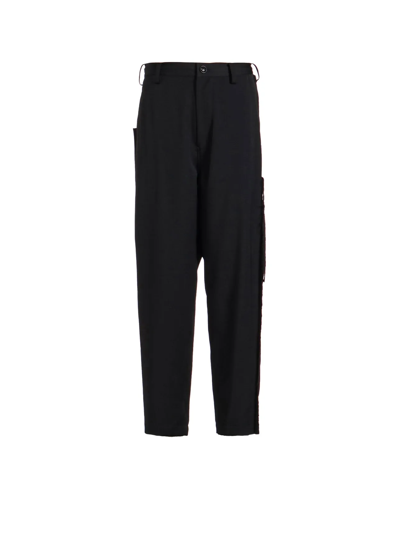 WOOL GABARDINE LEFT SIDE LINED PANTS sold by Yohji Yamamoto