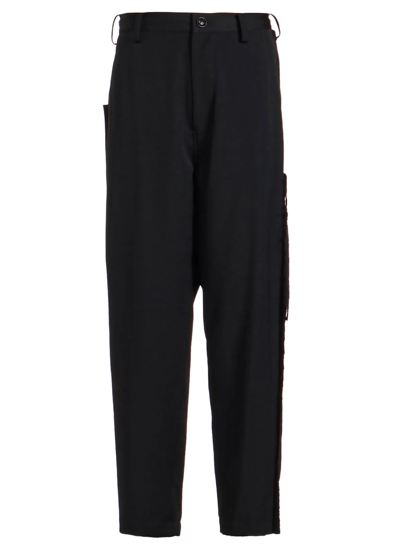 WOOL GABARDINE LEFT SIDE LINED PANTS sold by Yohji Yamamoto product image thumbnail 2