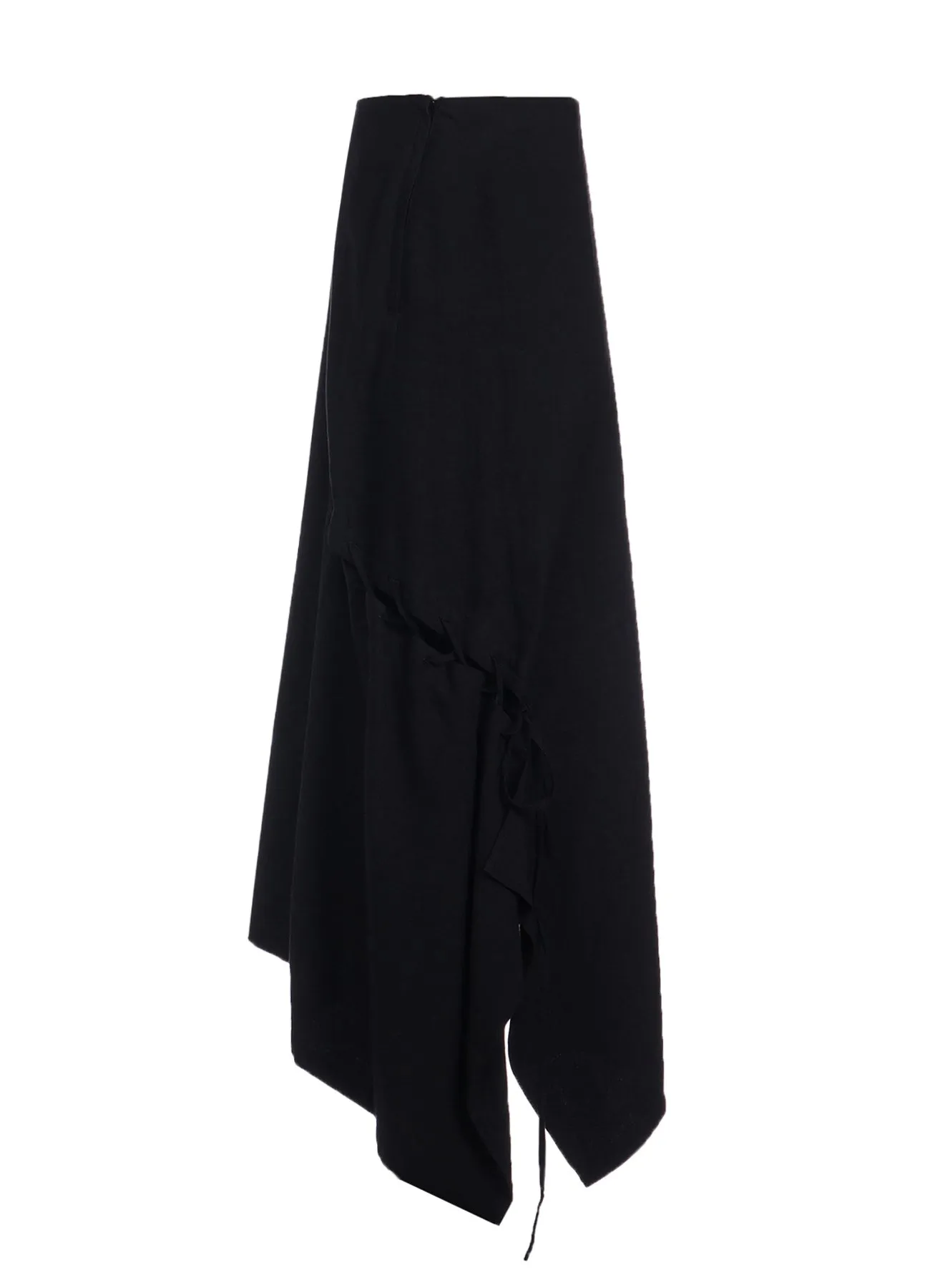 TWILL GARMENT WASH BACK SIDE LACE UP SKIRT sold by Yohji Yamamoto product image thumbnail 3
