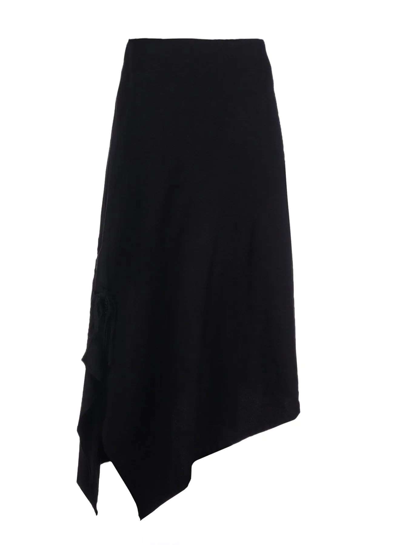 TWILL GARMENT WASH BACK SIDE LACE UP SKIRT sold by Yohji Yamamoto product image thumbnail 4