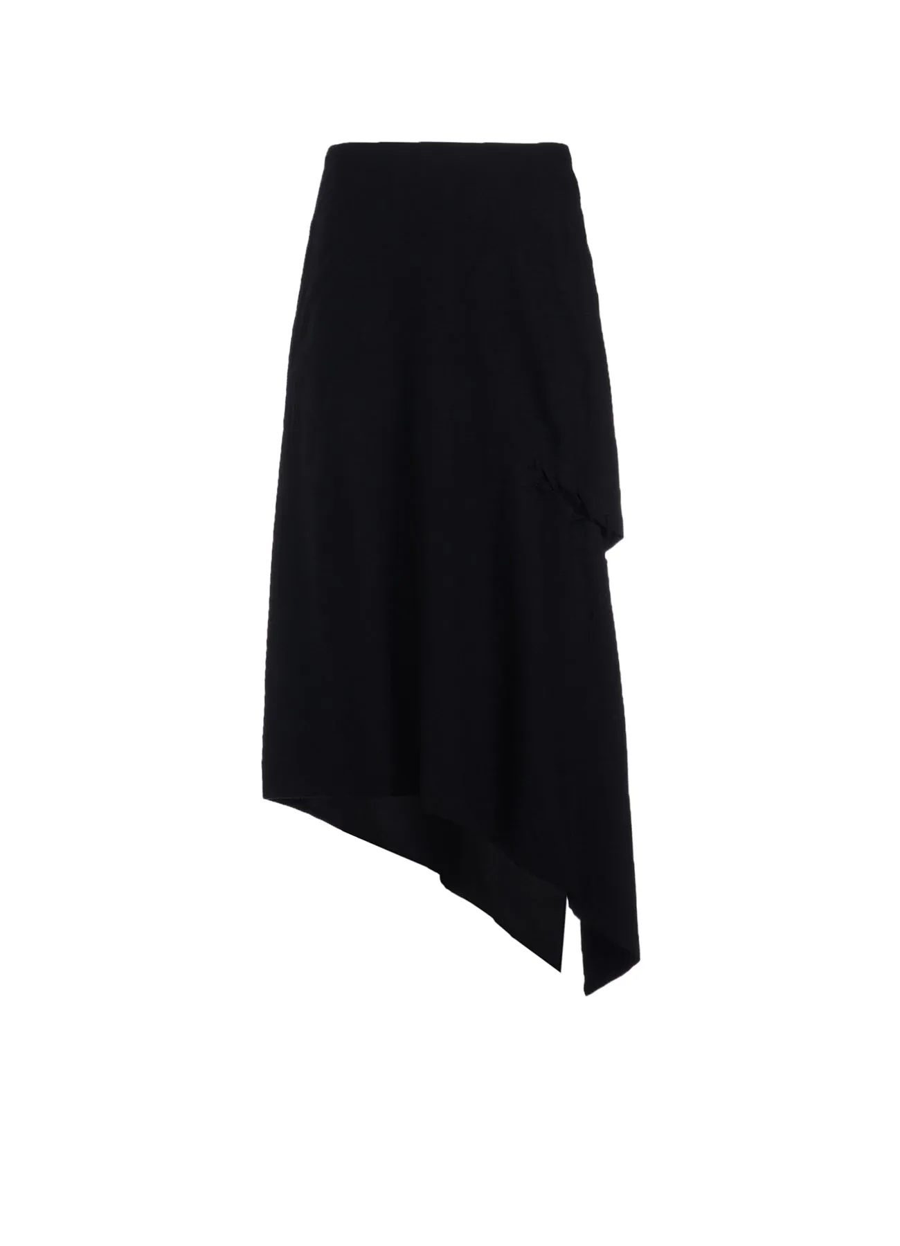 TWILL GARMENT WASH BACK SIDE LACE UP SKIRT sold by Yohji Yamamoto